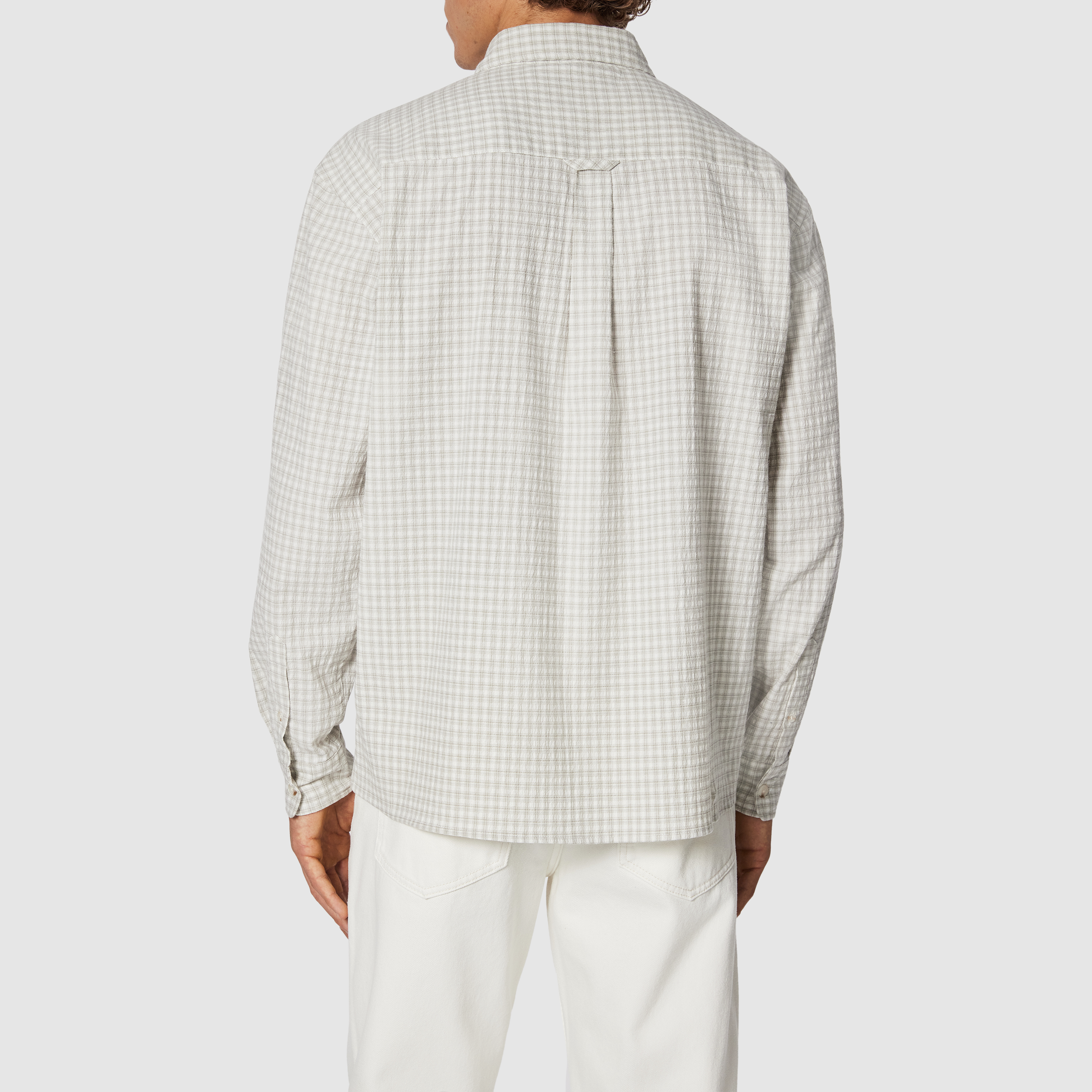 Khaki Green Doug Textured Check Shirt