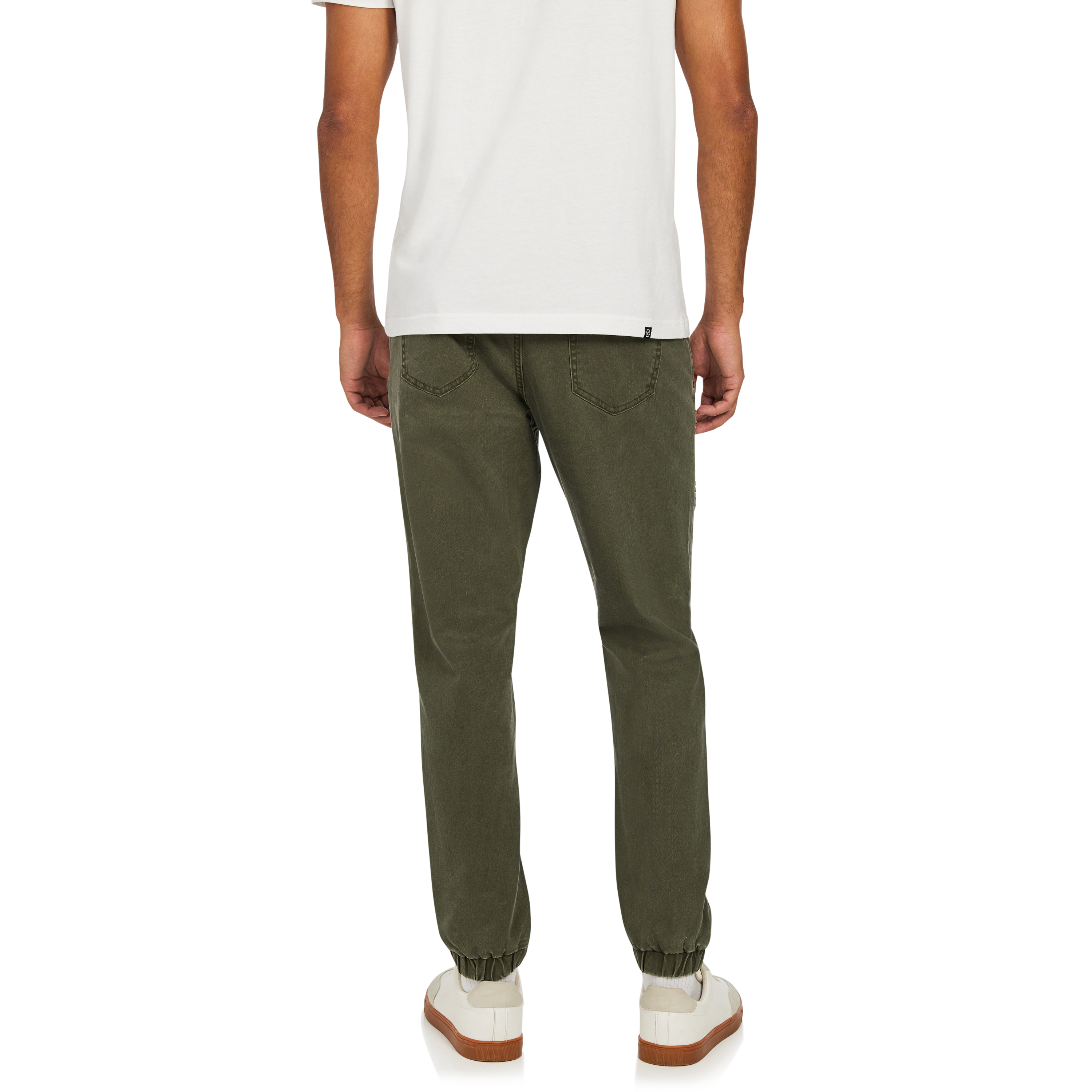 Military Green Xavier Stretch Cuffed Jogger
