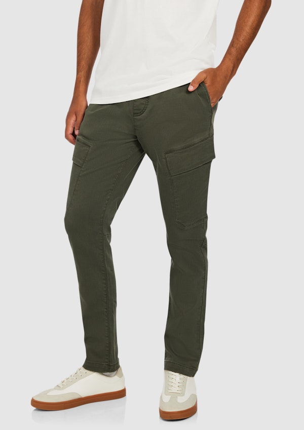 Dark Green Jacob Stretch Cargo Jogger