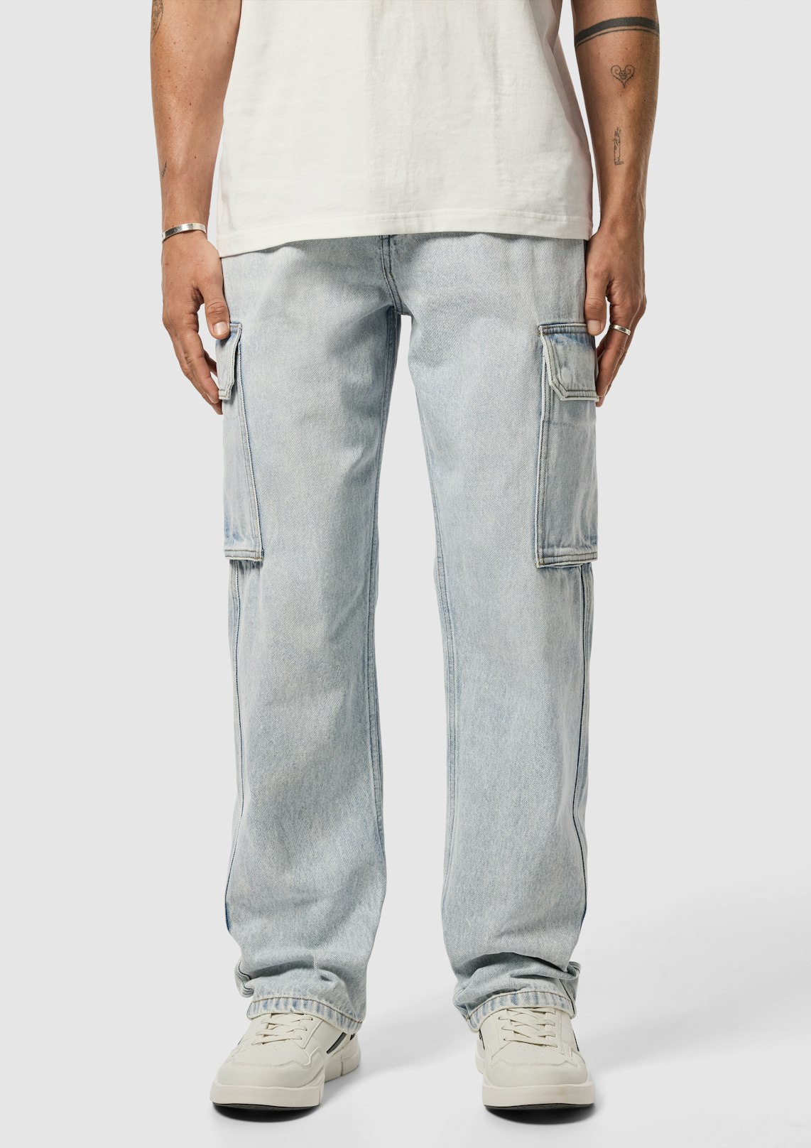 Gabe Relaxed Denim Cargo Pant