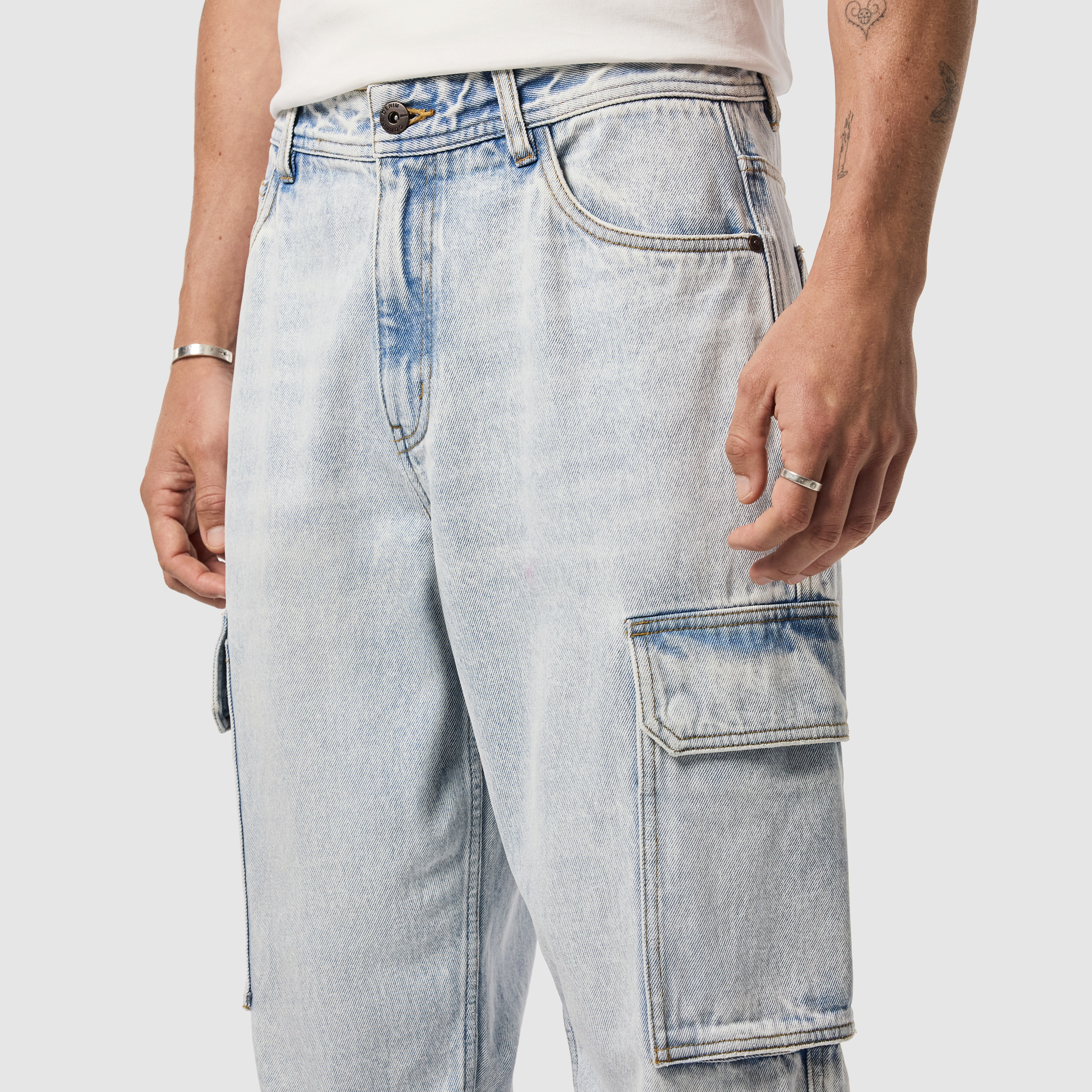 Denim Gabe Relaxed Denim Cargo Pant