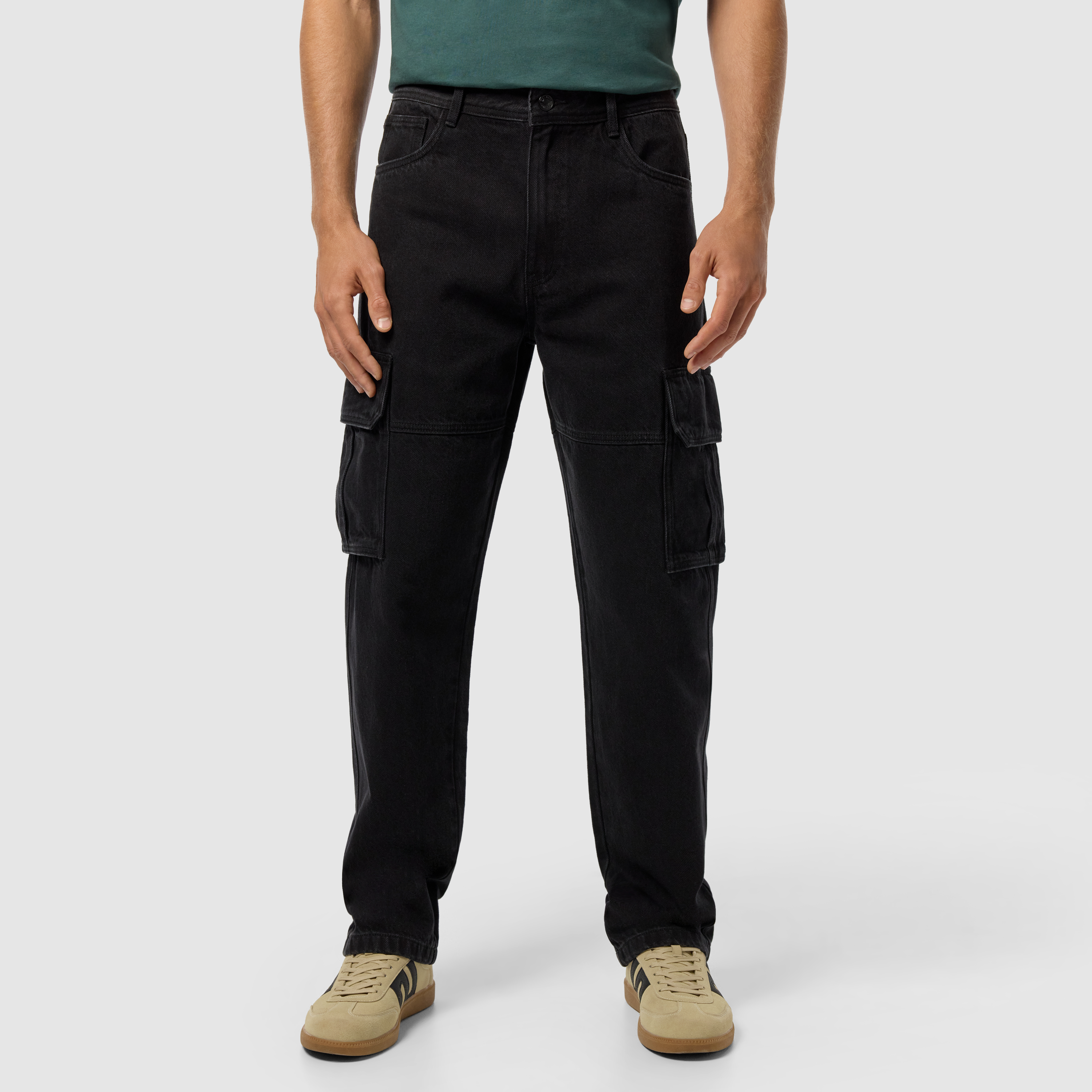 Gabe Relaxed Denim Cargo Pant