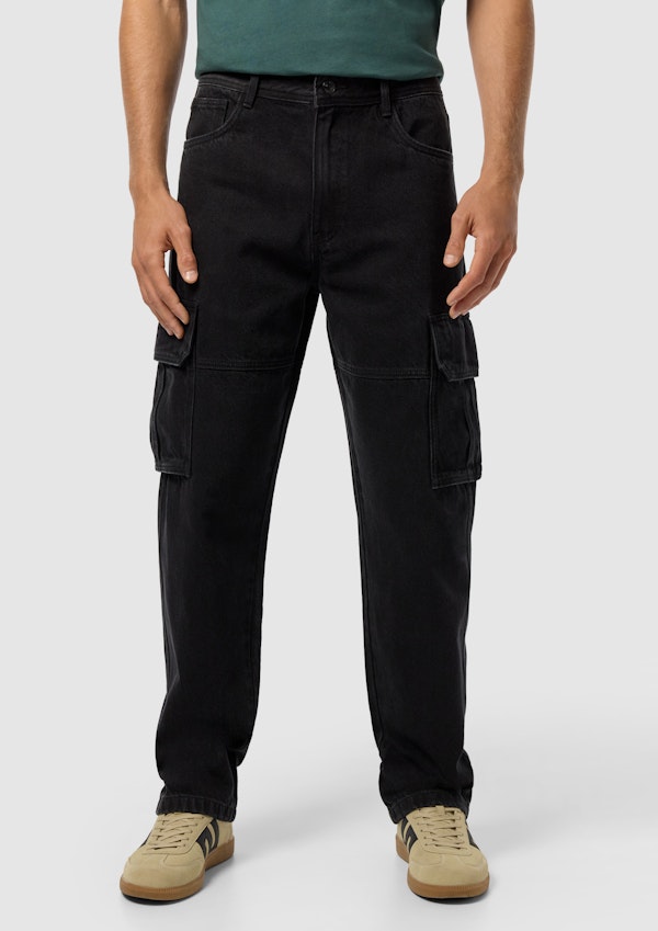 Gabe Relaxed Denim Cargo Pant