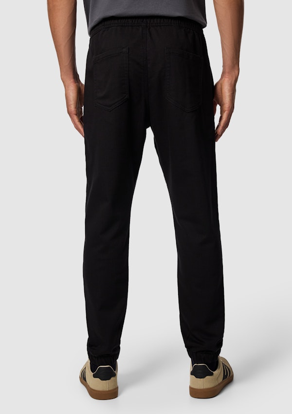 Black Carl Denim Jogger