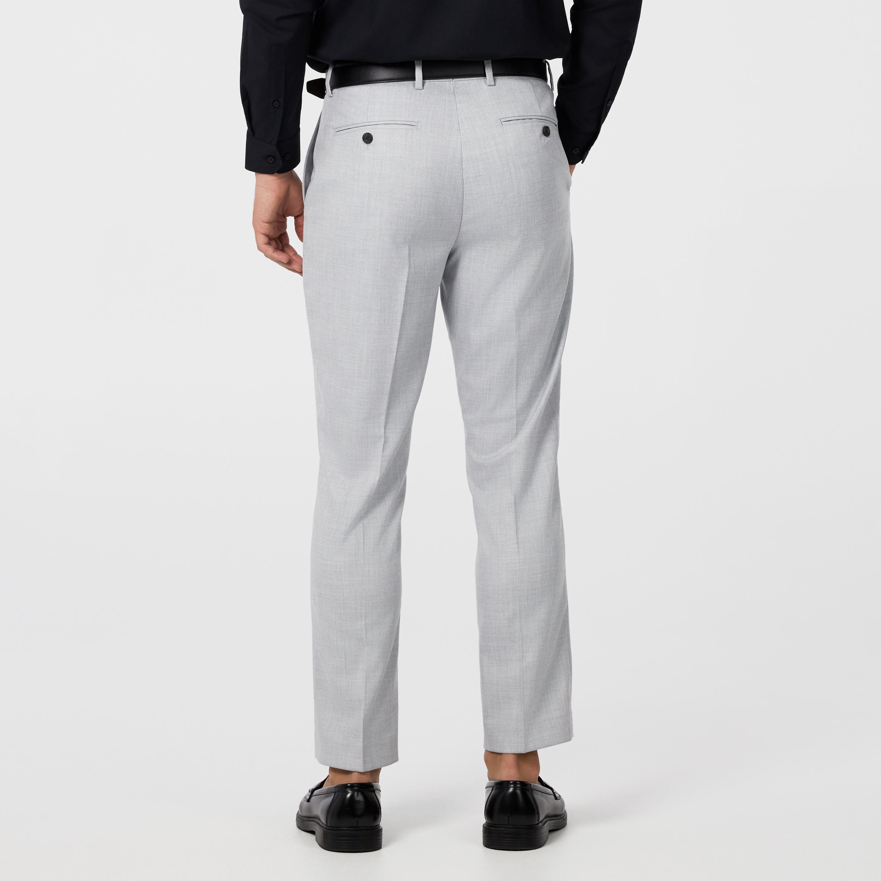 Light Grey Scotney Classic Stretch Dress Pant