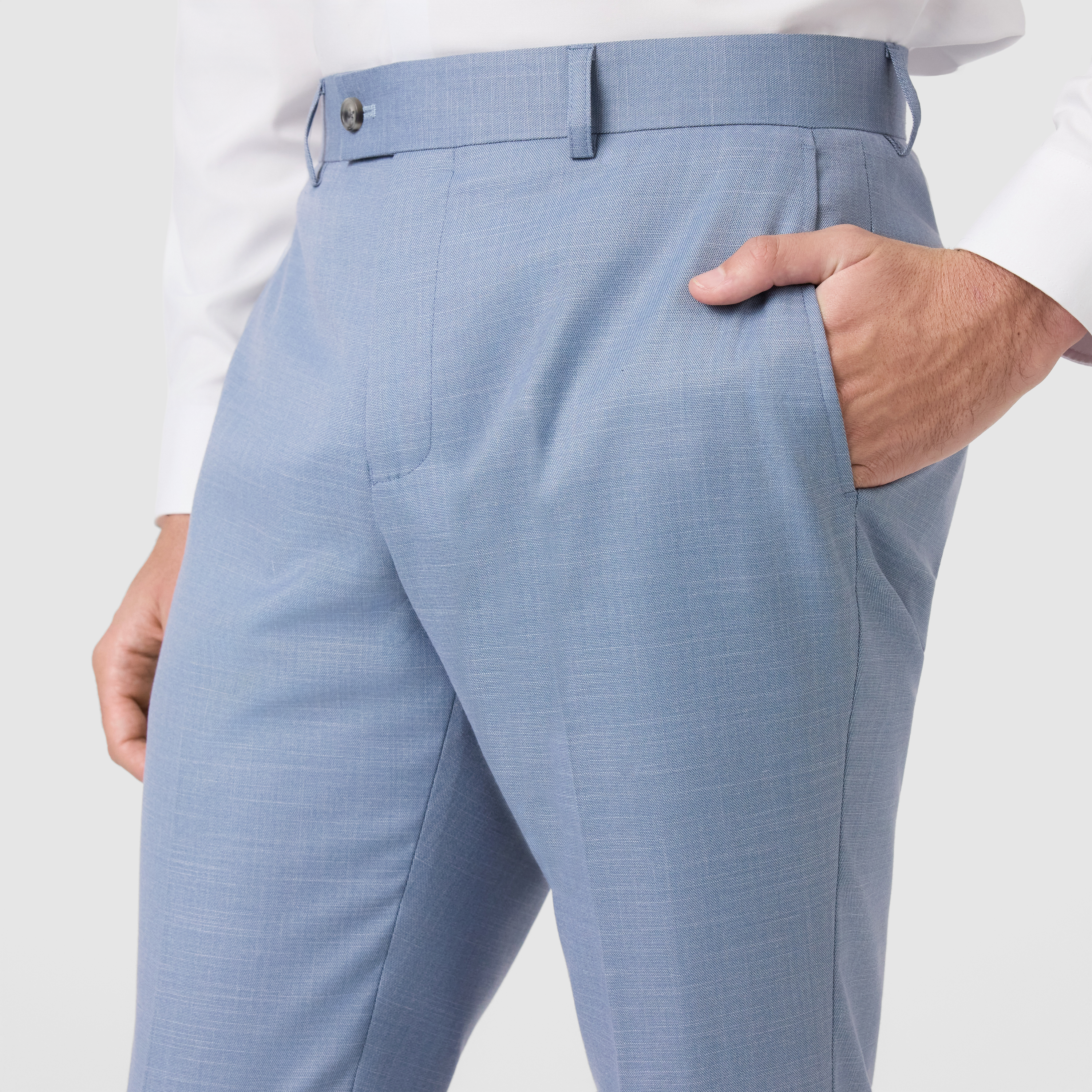 Light Blue Scotney Slim Stretch Dress Pant