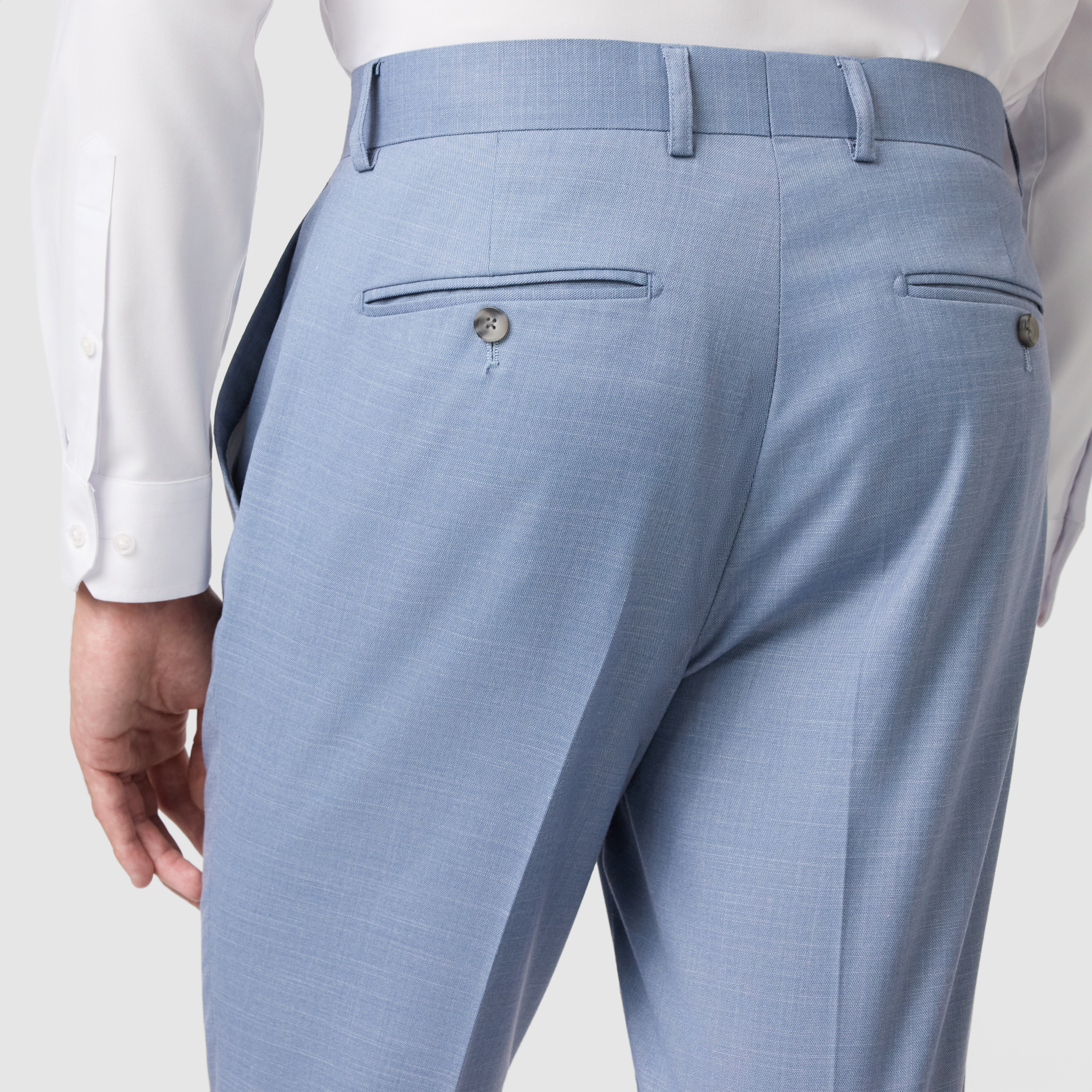Light Blue Scotney Slim Stretch Dress Pant