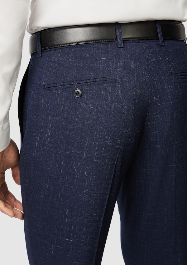 Navy Cromwell Slim Stretch Textured Suit