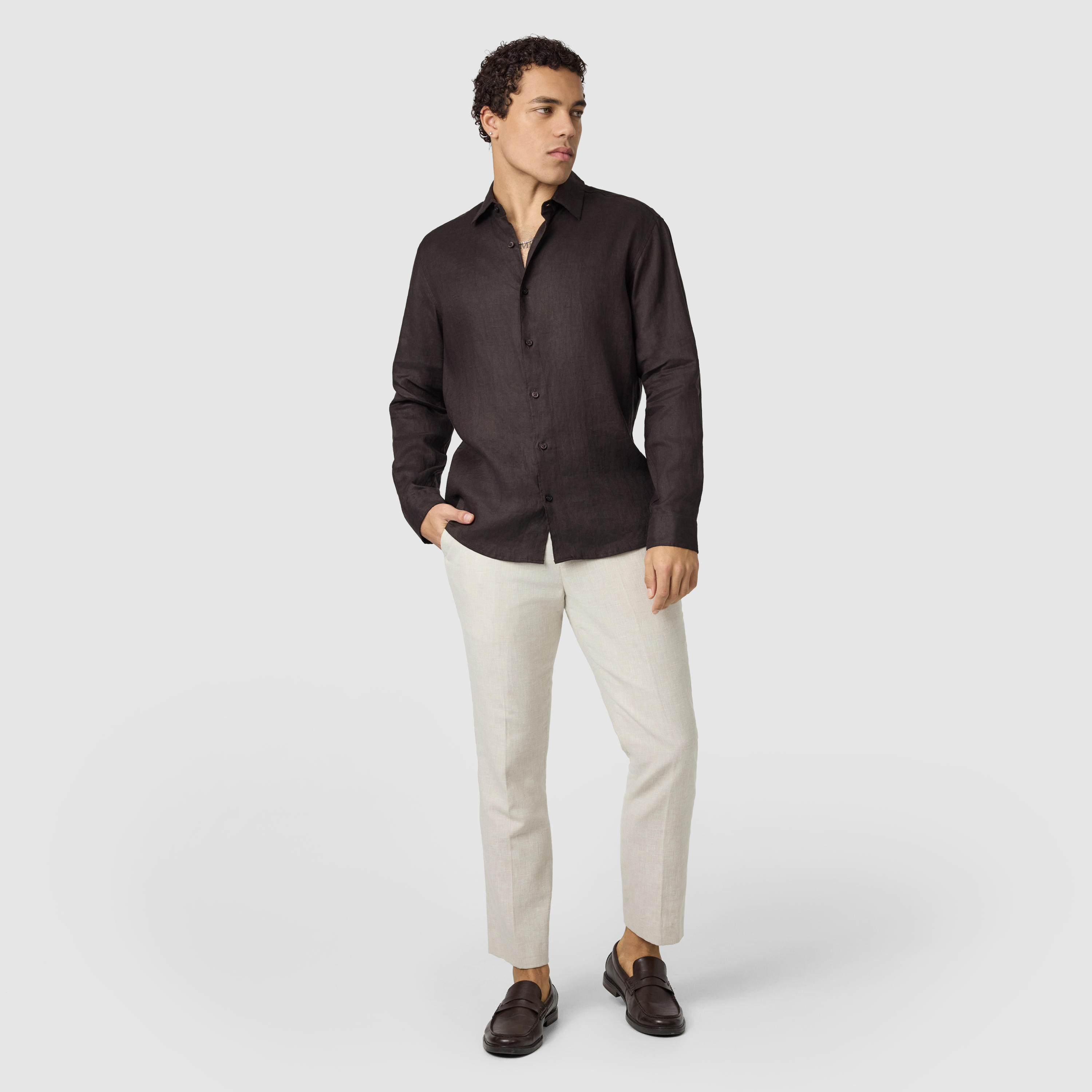 Sand Harper Classic Cotton Linen Dress Pant