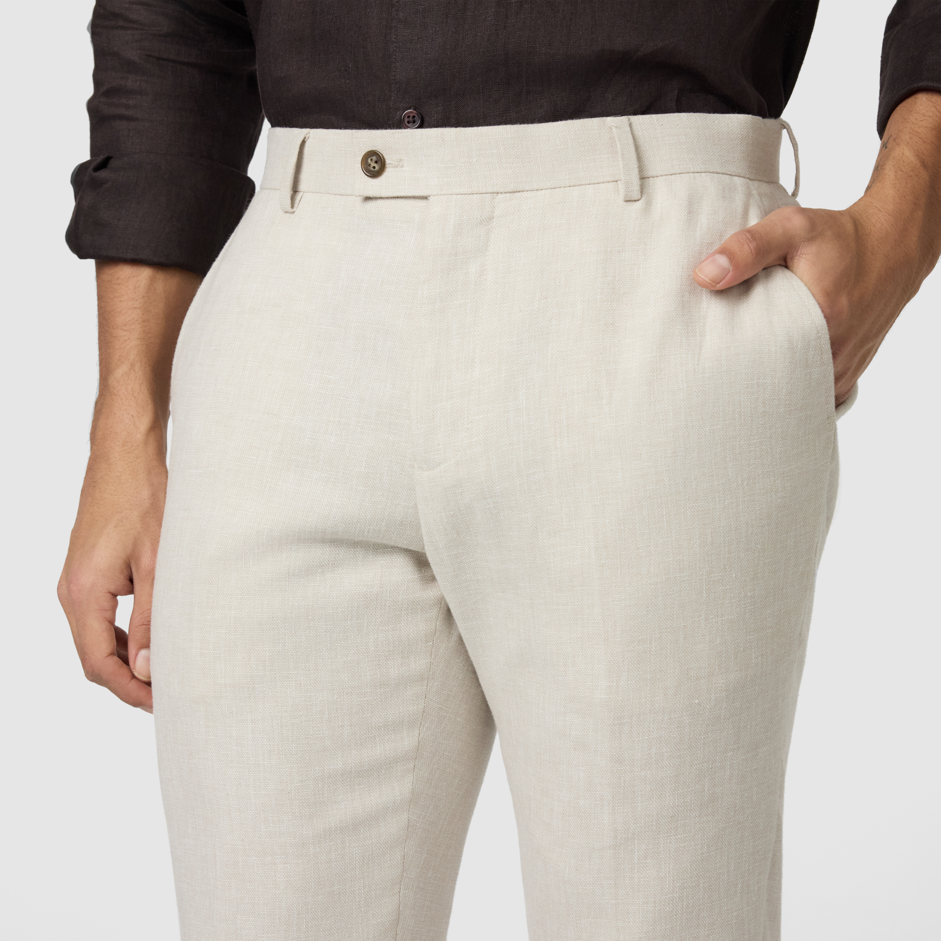 Sand Harper Classic Cotton Linen Dress Pant