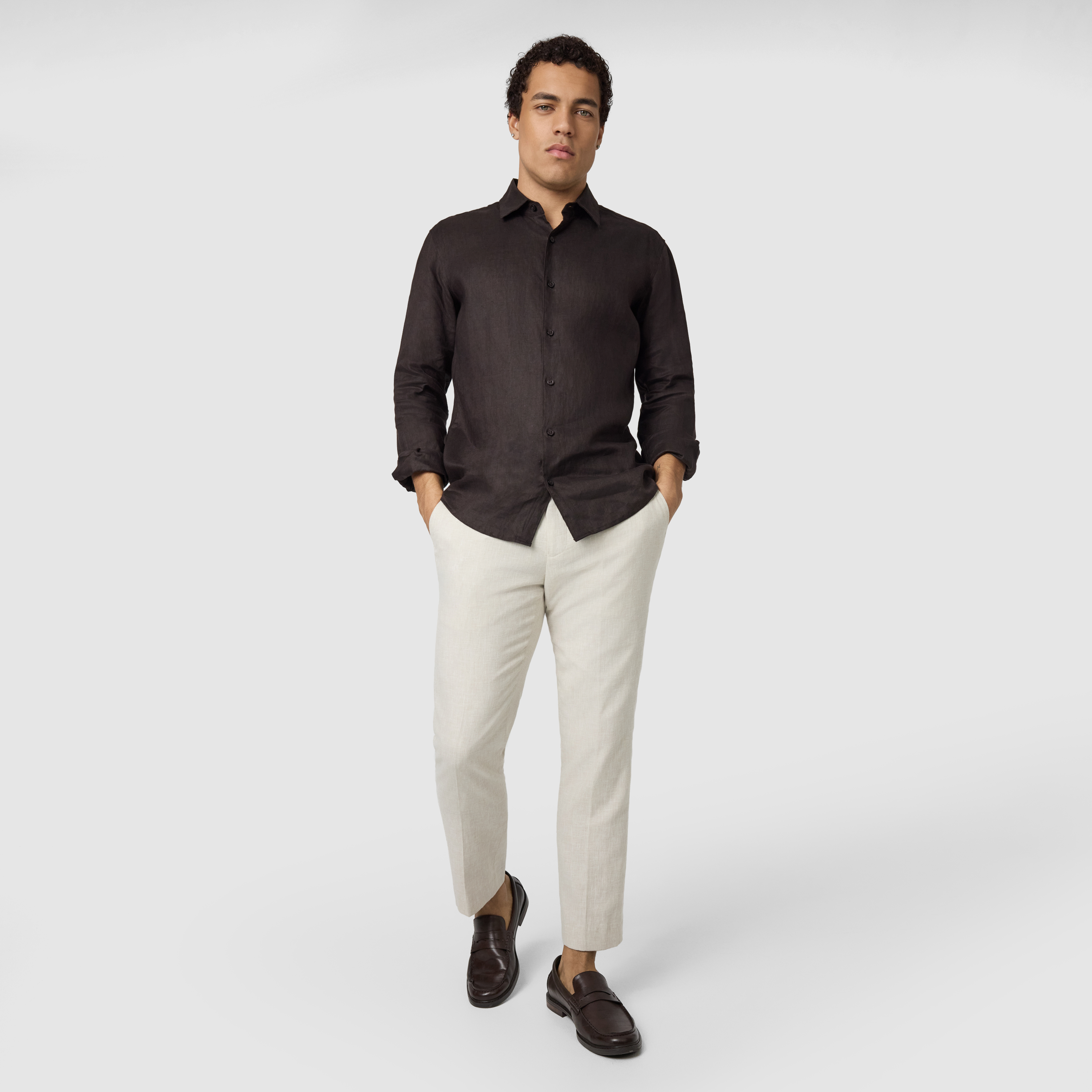 Sand Harper Classic Cotton Linen Dress Pant