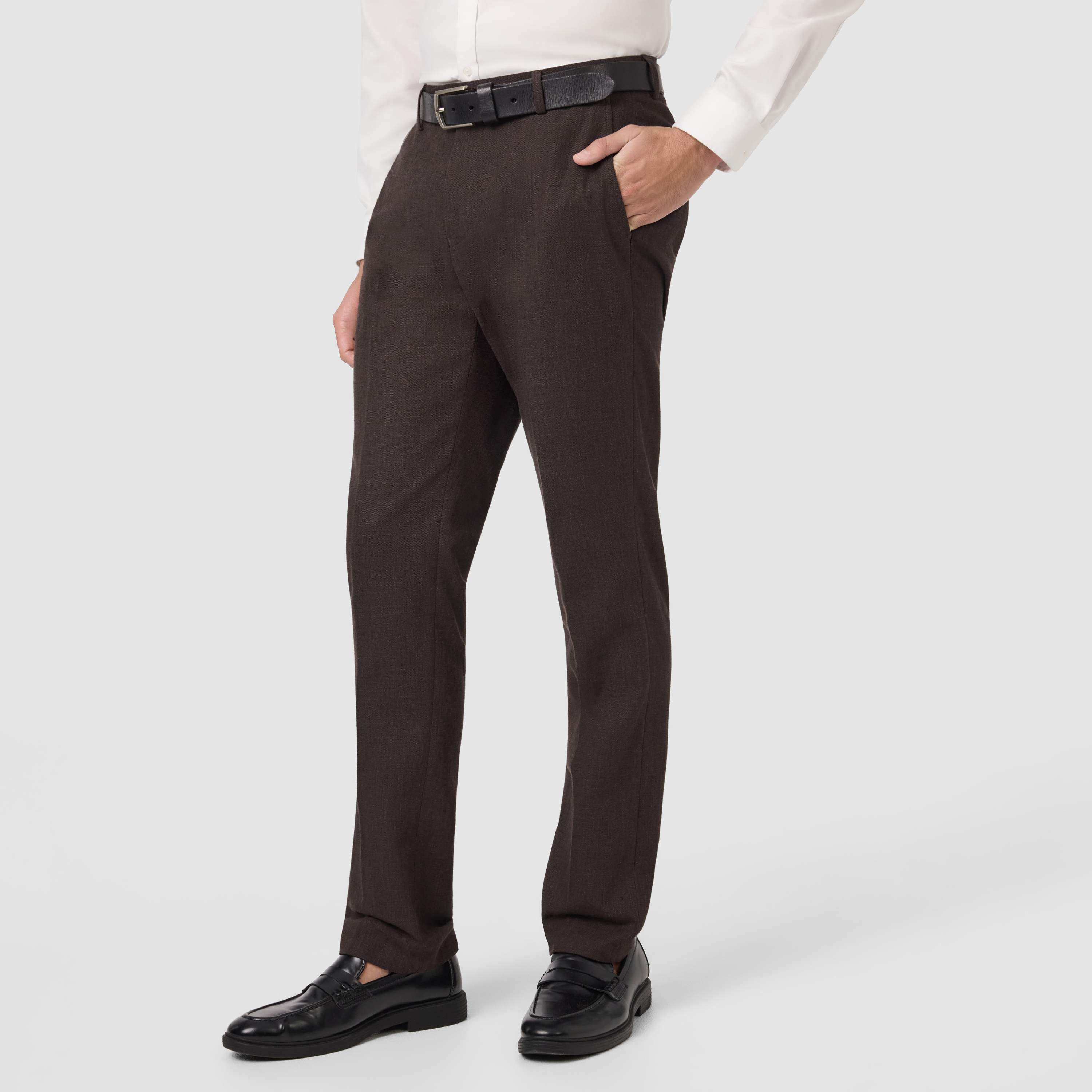 Chocolate Harper Slim Dress Pant