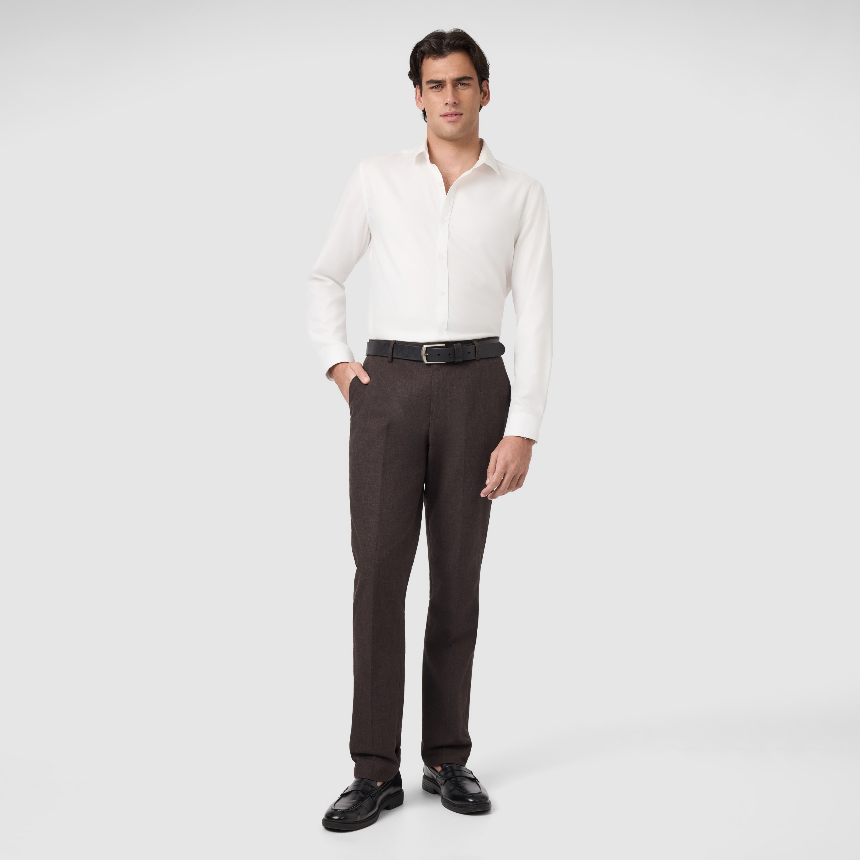Chocolate Harper Slim Dress Pant