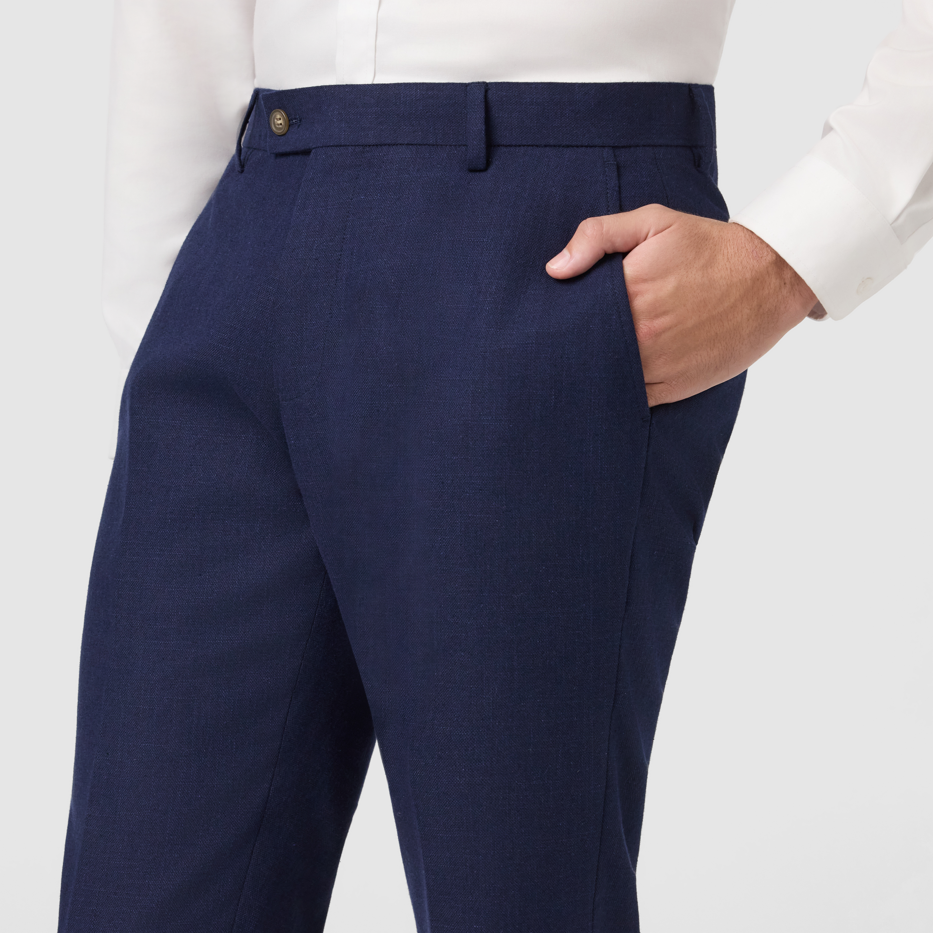 Navy Harper Slim Dress Pant