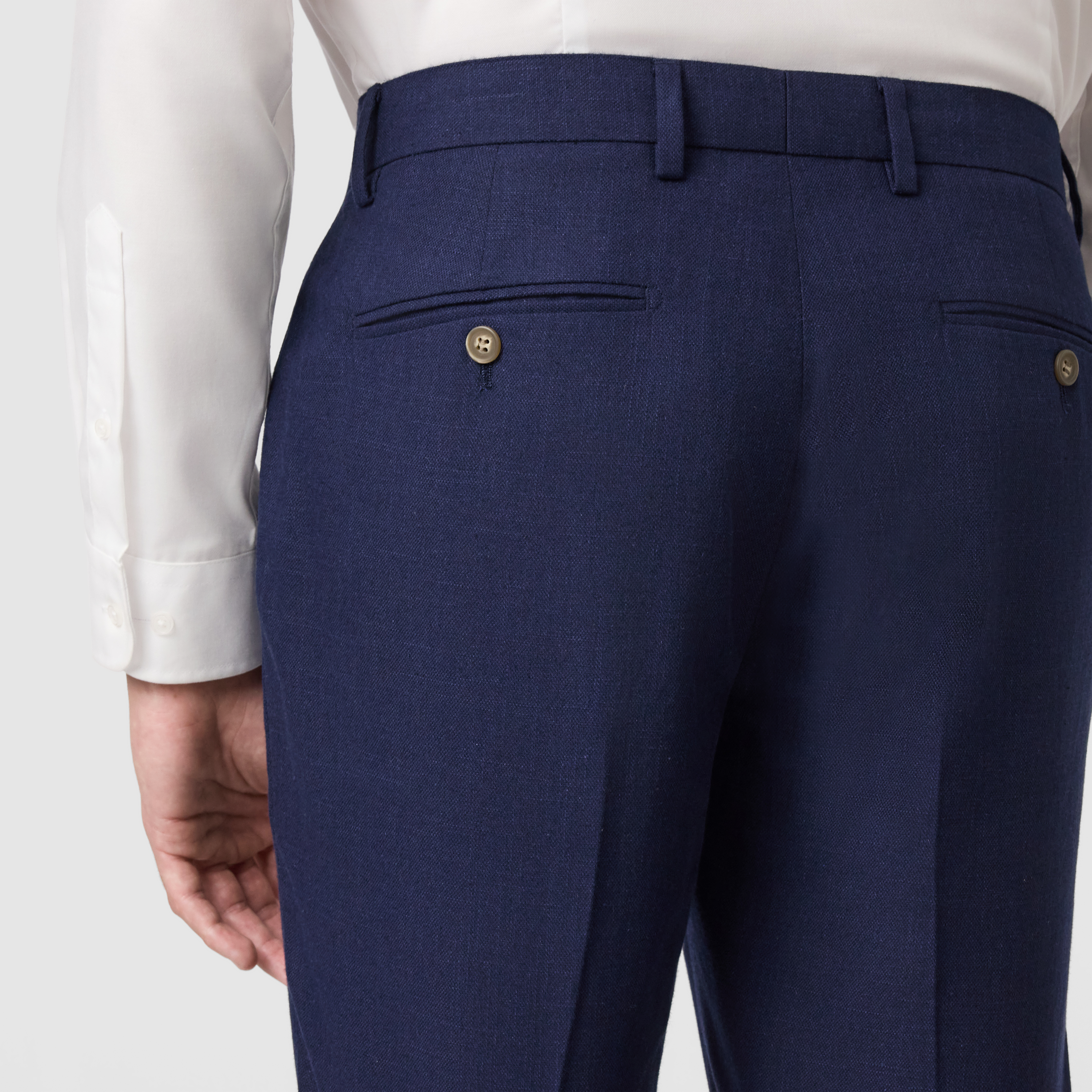 Navy Harper Slim Dress Pant