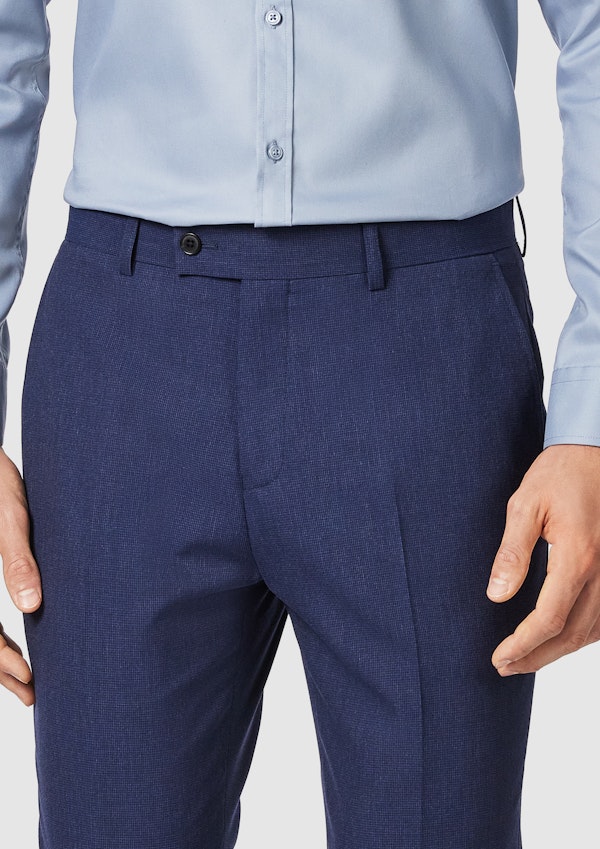 Blue Theo Slim Stretch Dress Pant