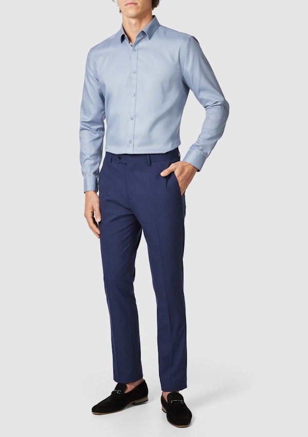 Blue Theo Slim Stretch Dress Pant