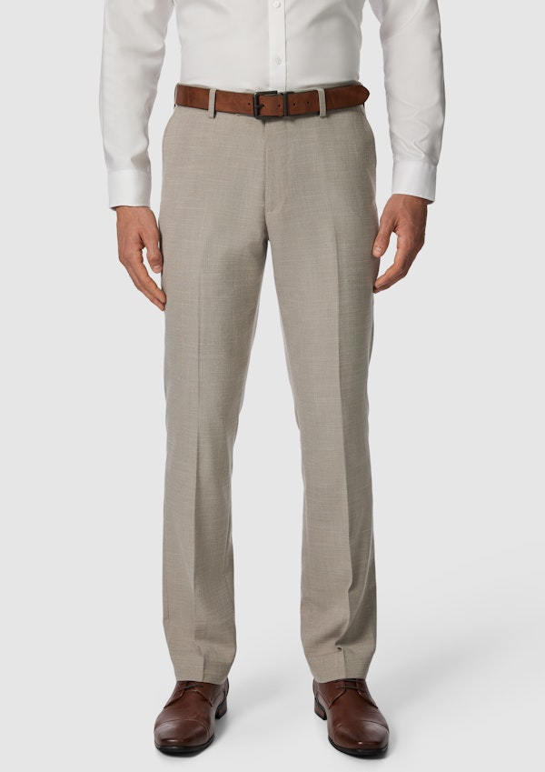 Taupe Weston Classic Stretch Textured Suit