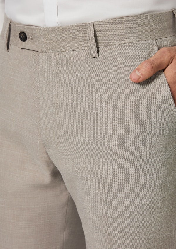 Taupe Weston Classic Stretch Textured Suit