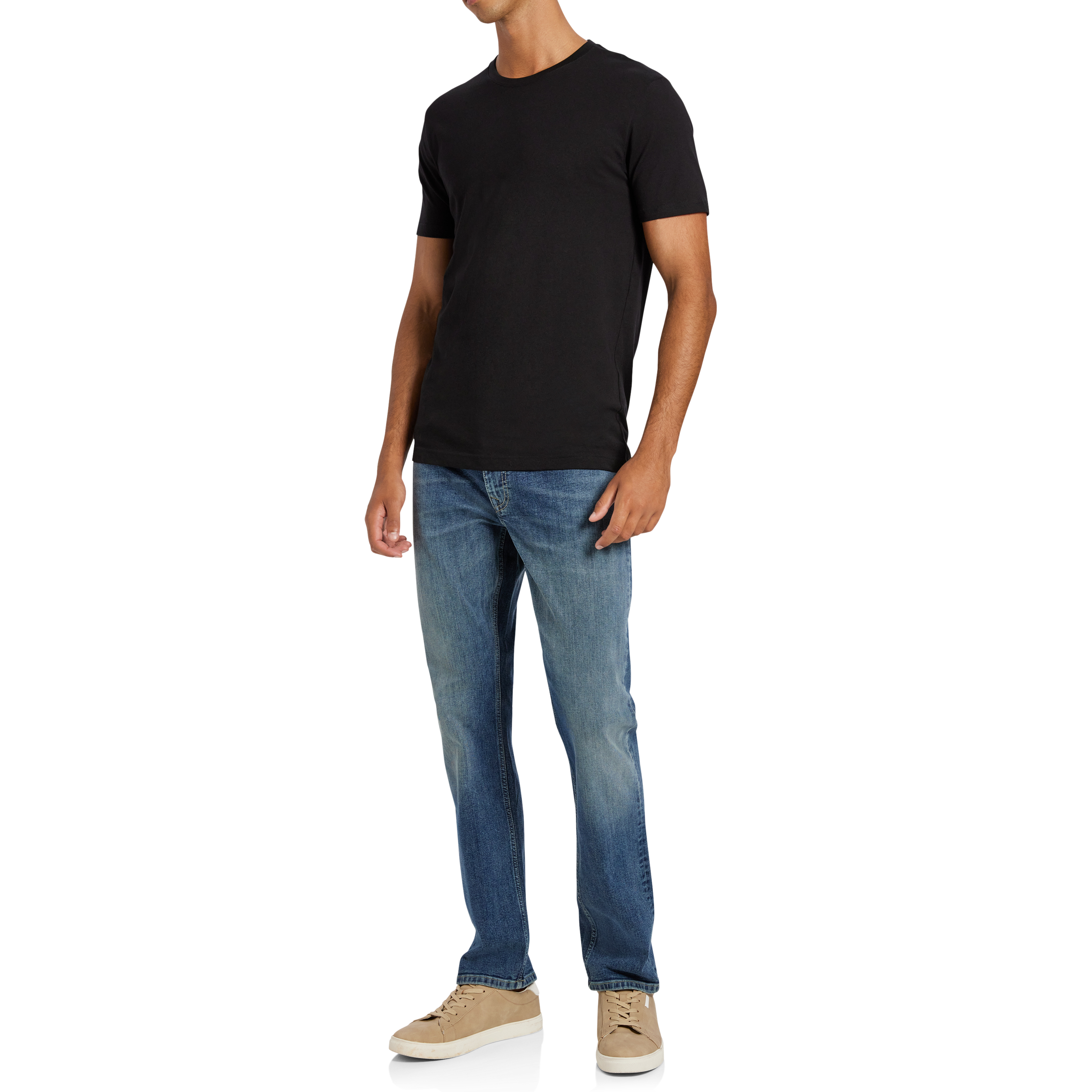Denim Blue Empire Straight Stretch Jean