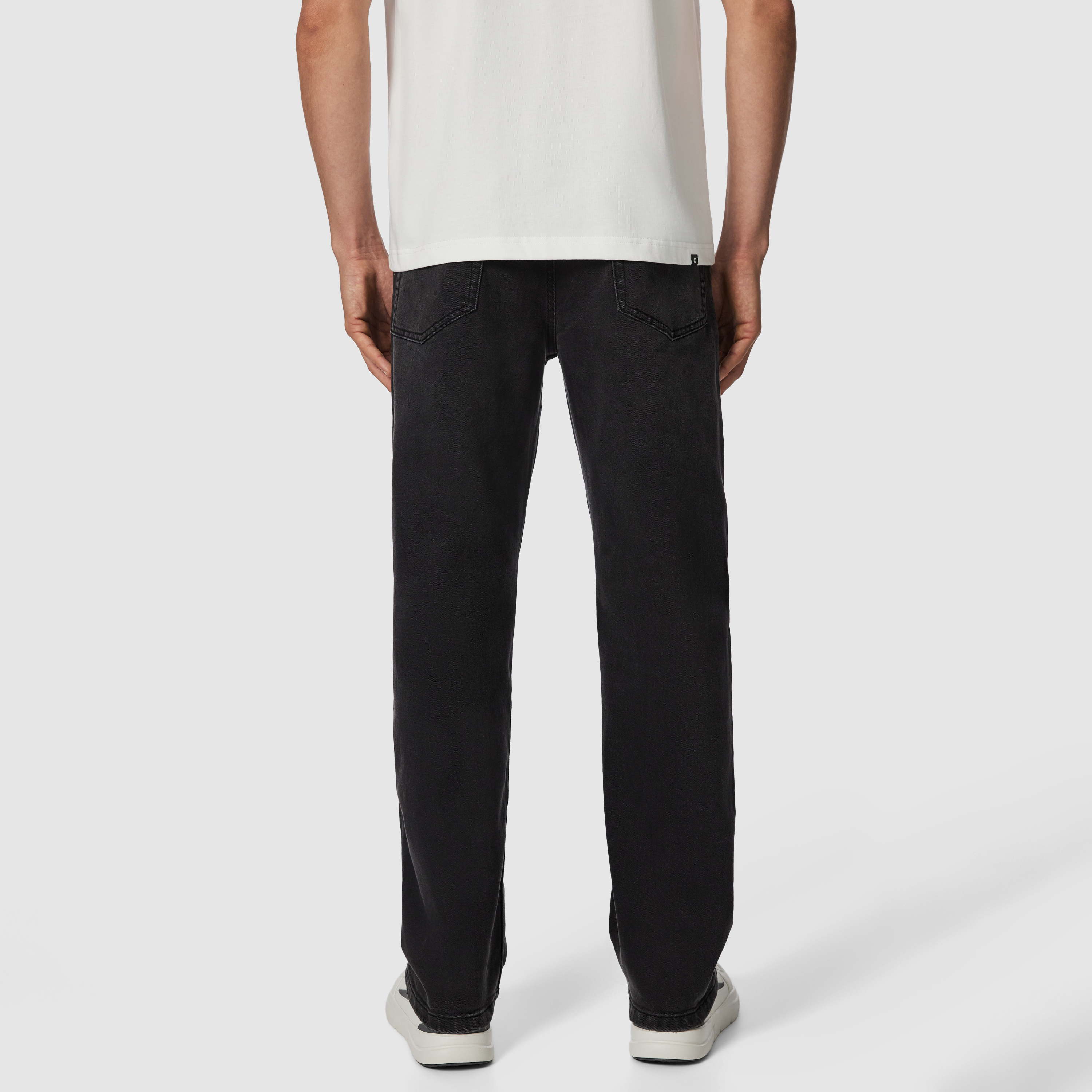 Washed Black Dalston Stretch Relaxed Jean