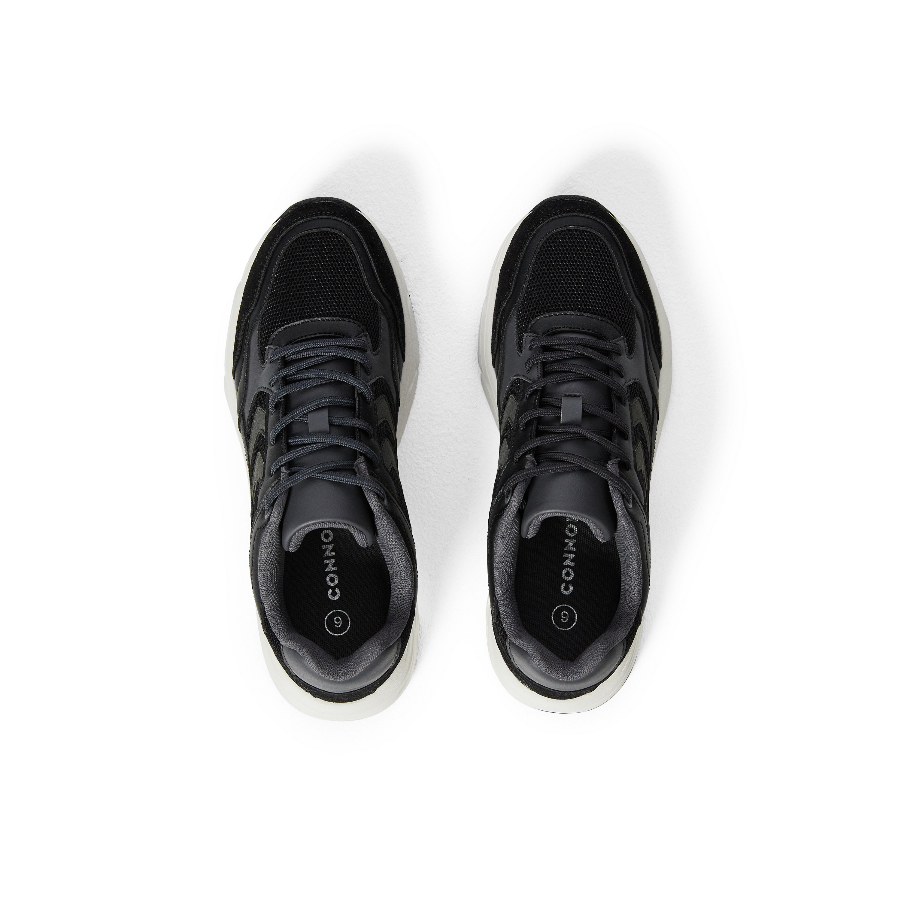 Black Shaw Casual Lace Up Trainer