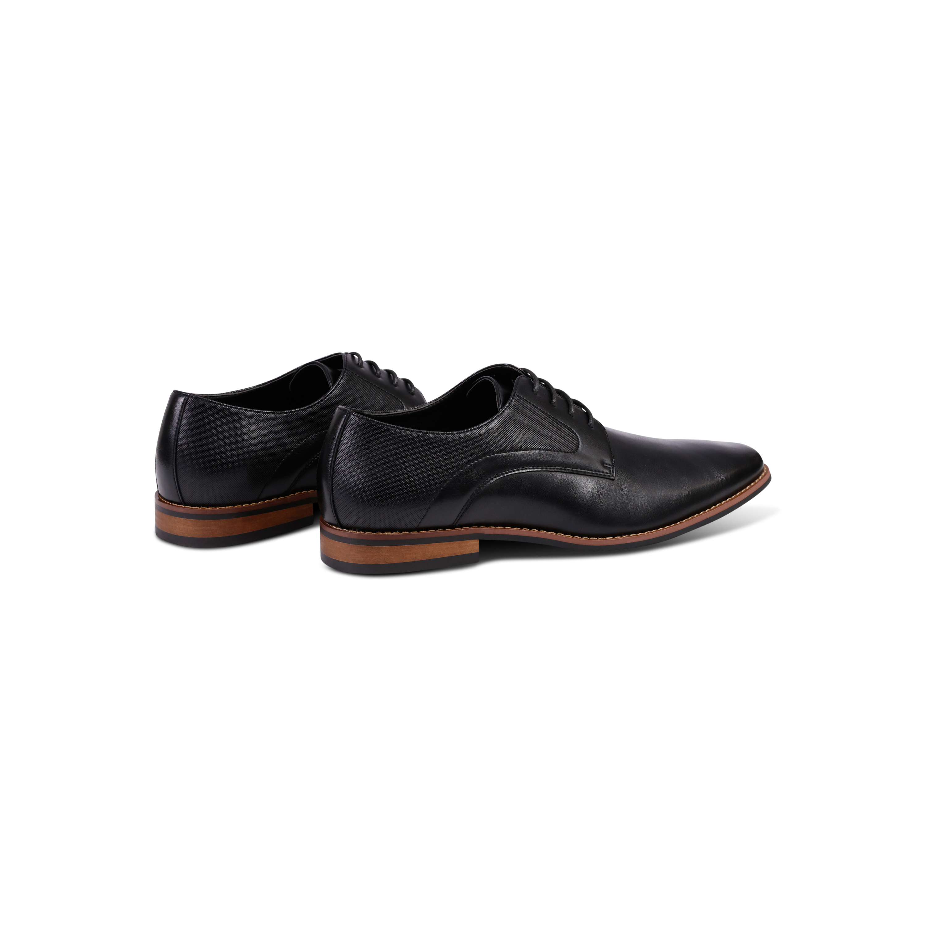 Black Edgware Faux Leather Dress Shoe