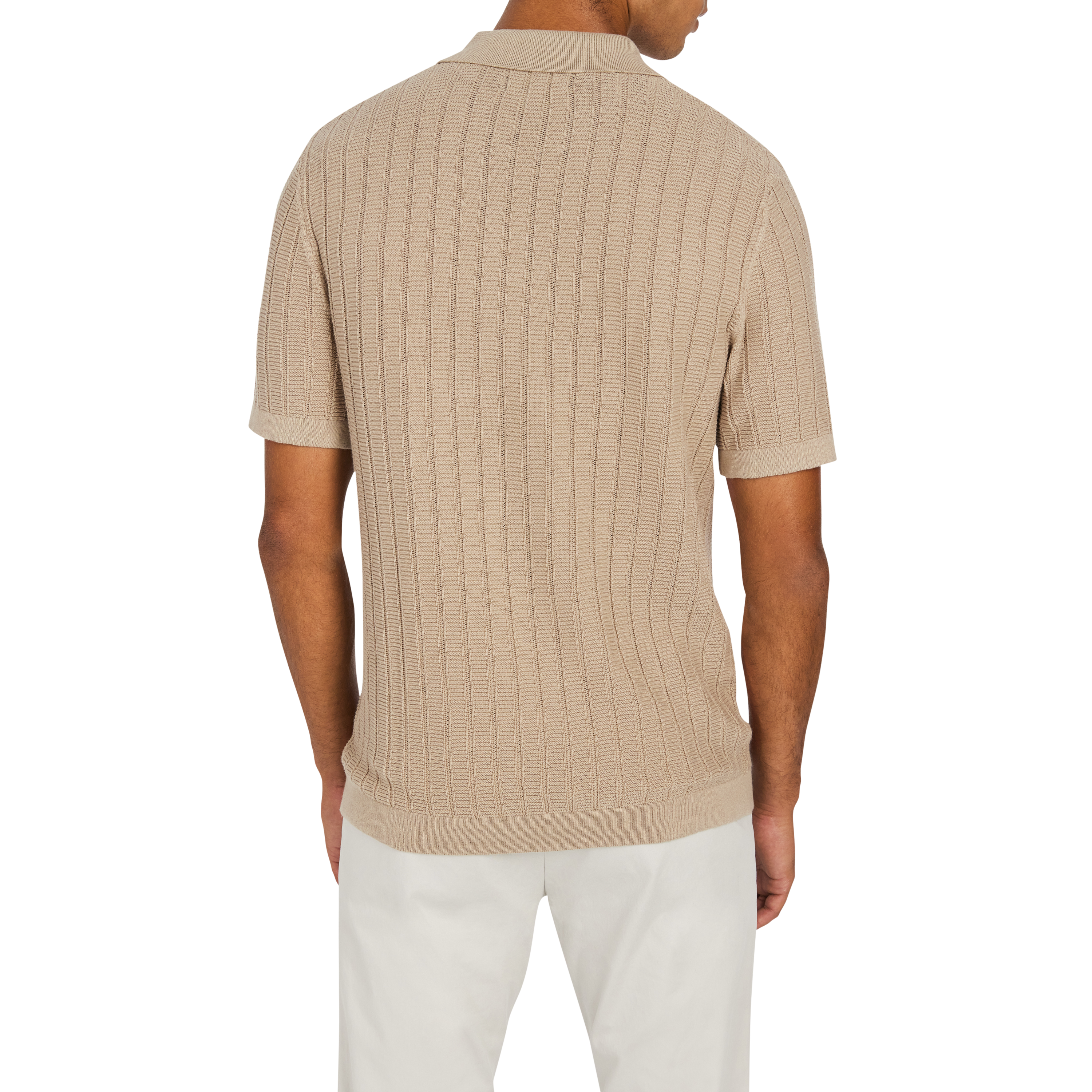 Camel Genoa Knit Polo