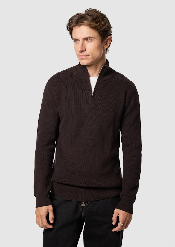 Oberon Cotton Blend Quarter Zip Knit