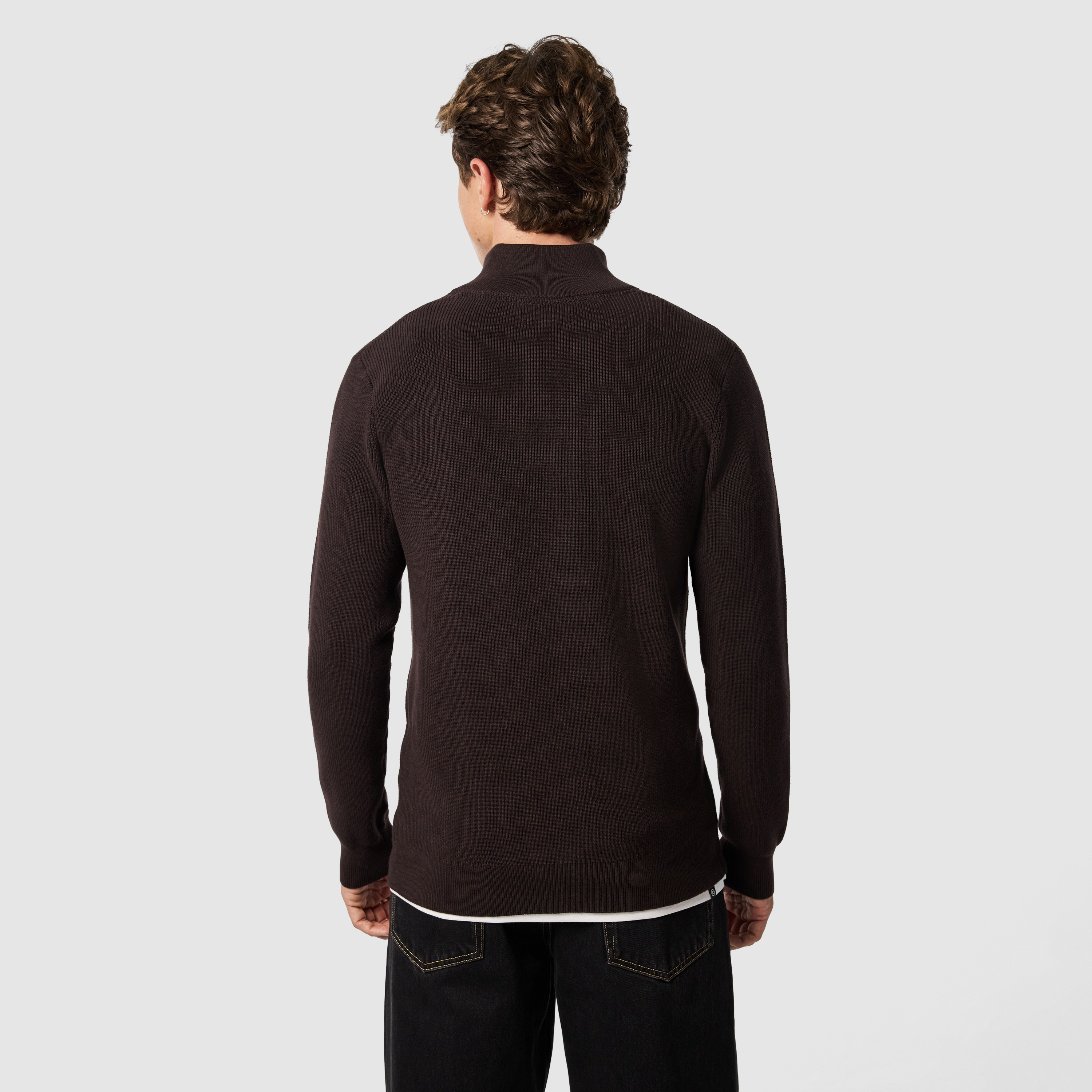 Oberon Cotton Blend Quarter Zip Knit