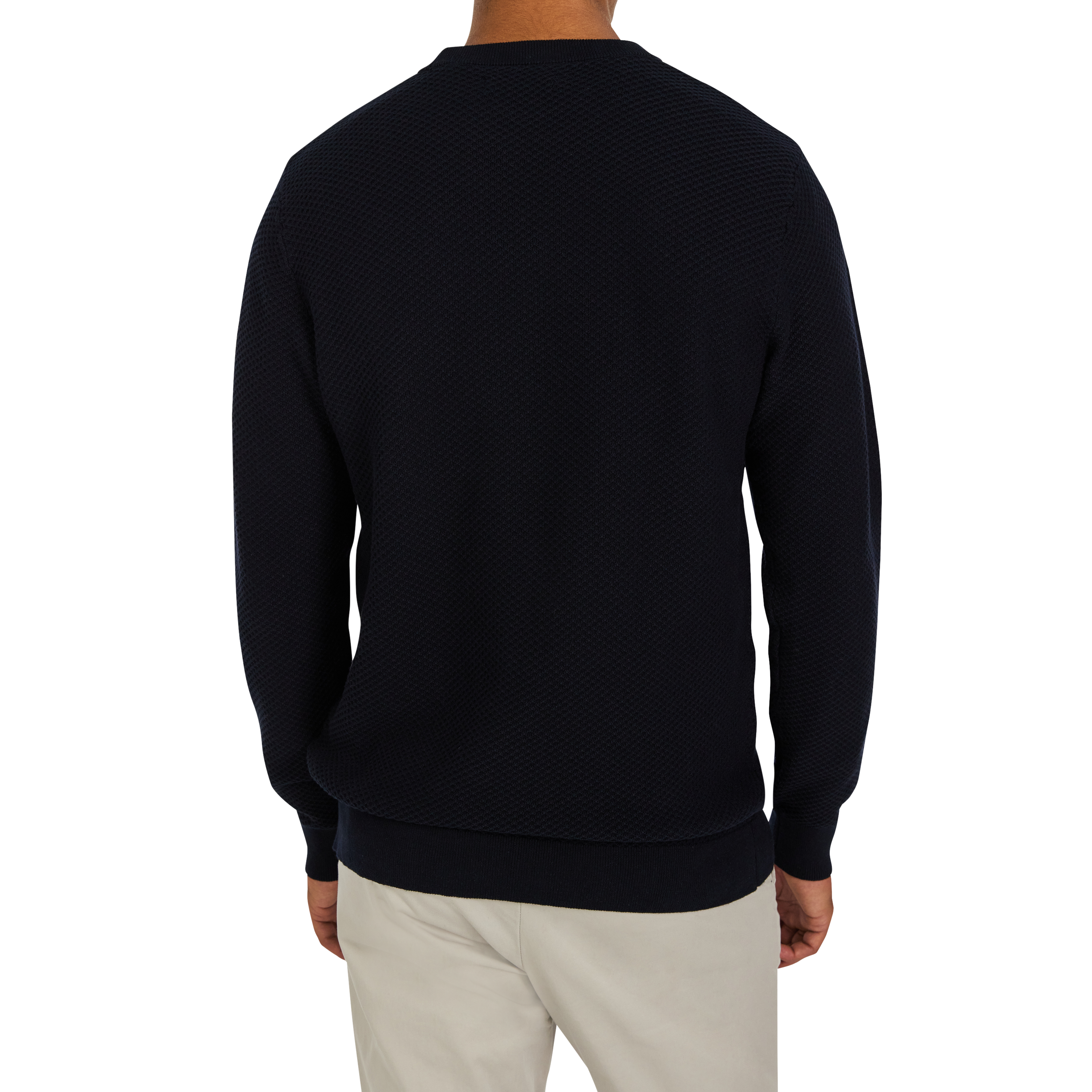 Navy Keaton Cotton Knit