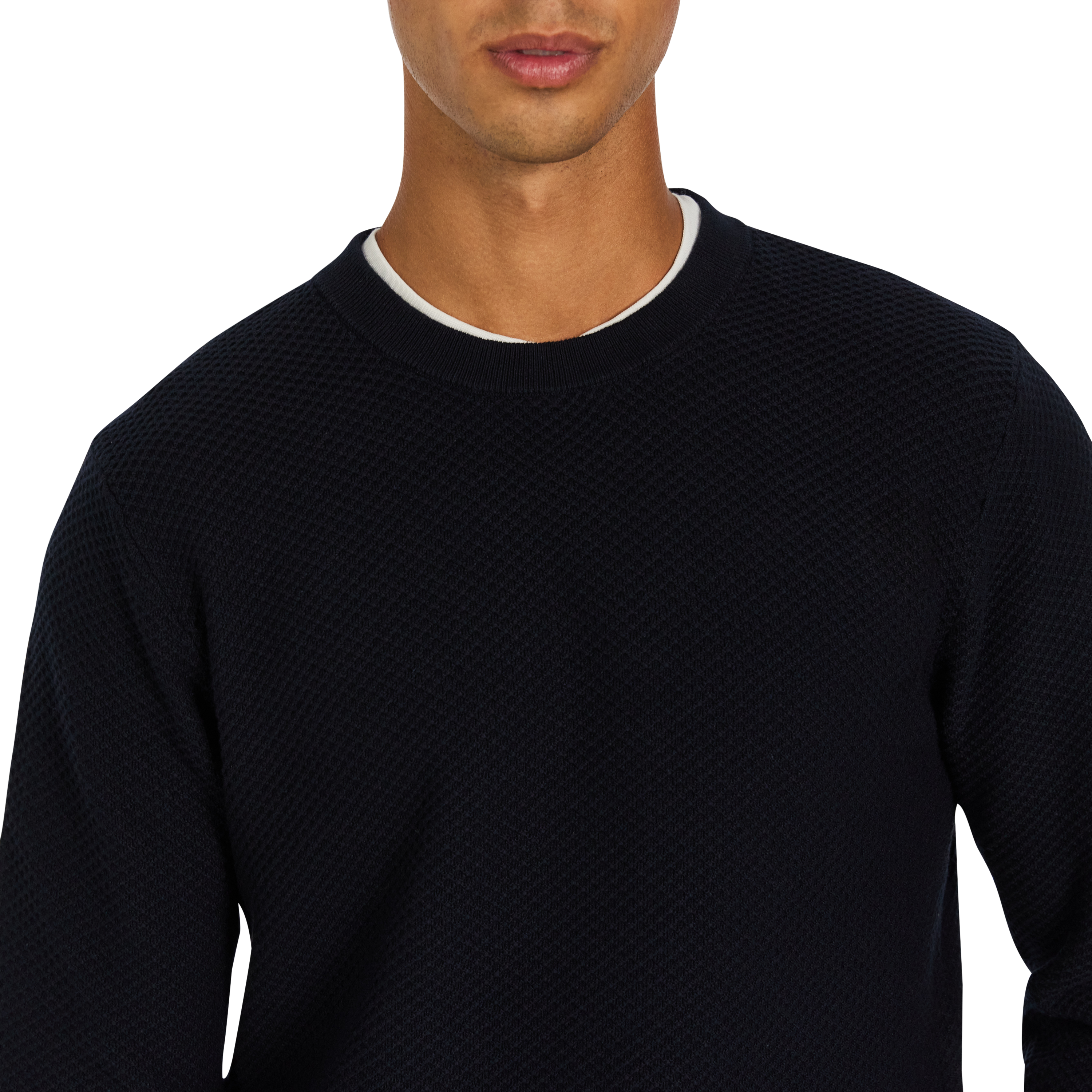 Navy Keaton Cotton Knit