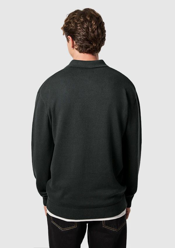 Hayle Zip Neck Knit Polo