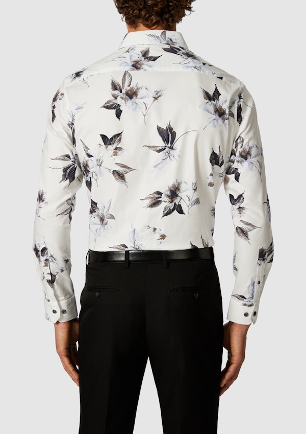 Blue Valencia Floral Classic Fit Shirt