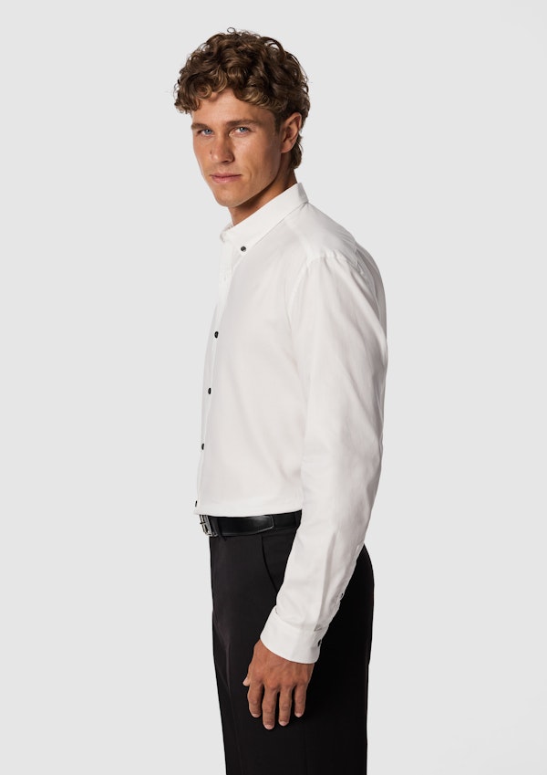 White Kyoto Classic Fit Shirt