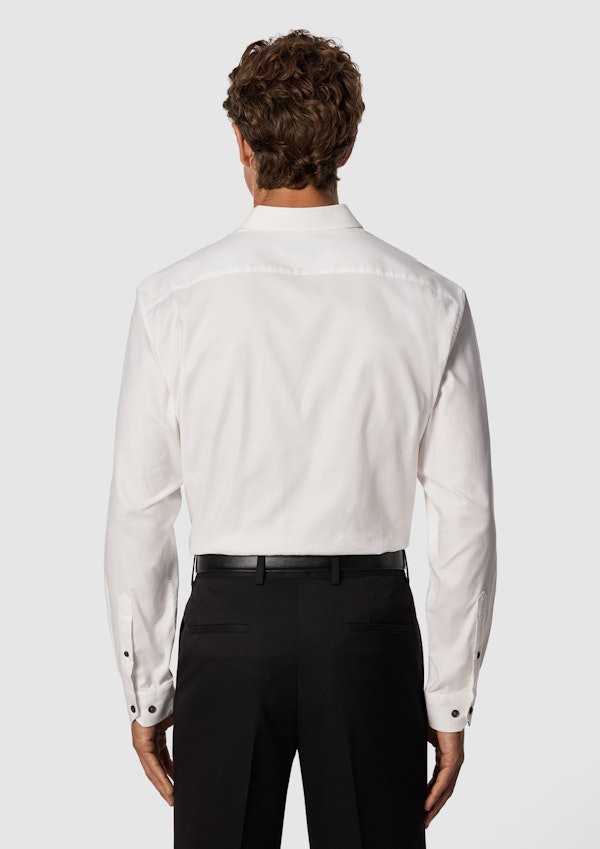 White Kyoto Classic Fit Shirt