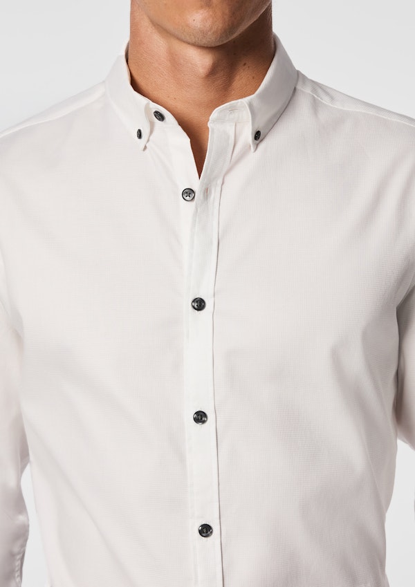White Kyoto Classic Fit Shirt