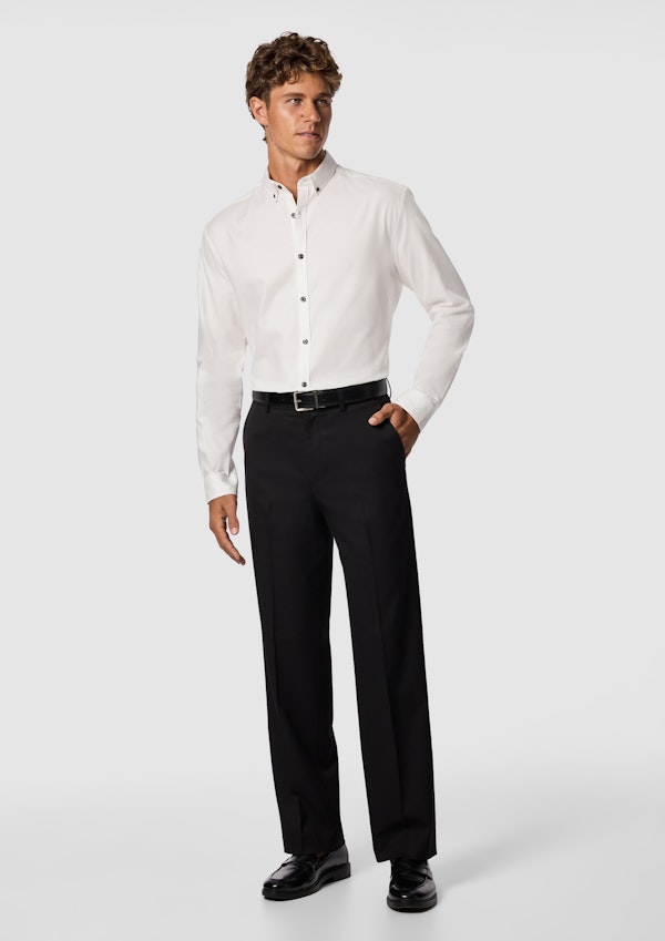 White Kyoto Classic Fit Shirt