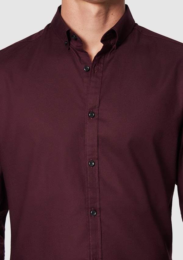 Wine Kyoto Classic Fit Shirt