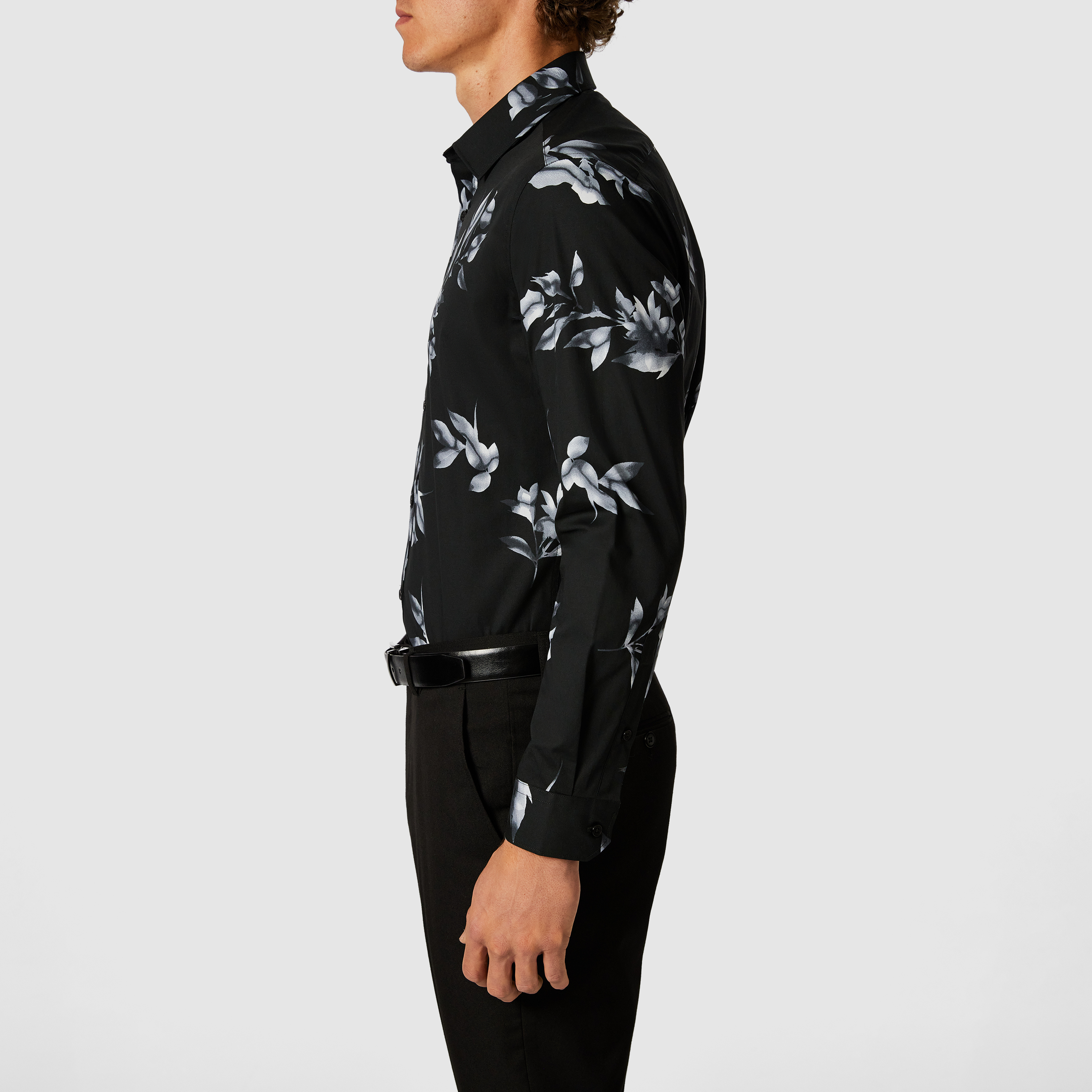 Manila Floral Slim Stretch Shirt