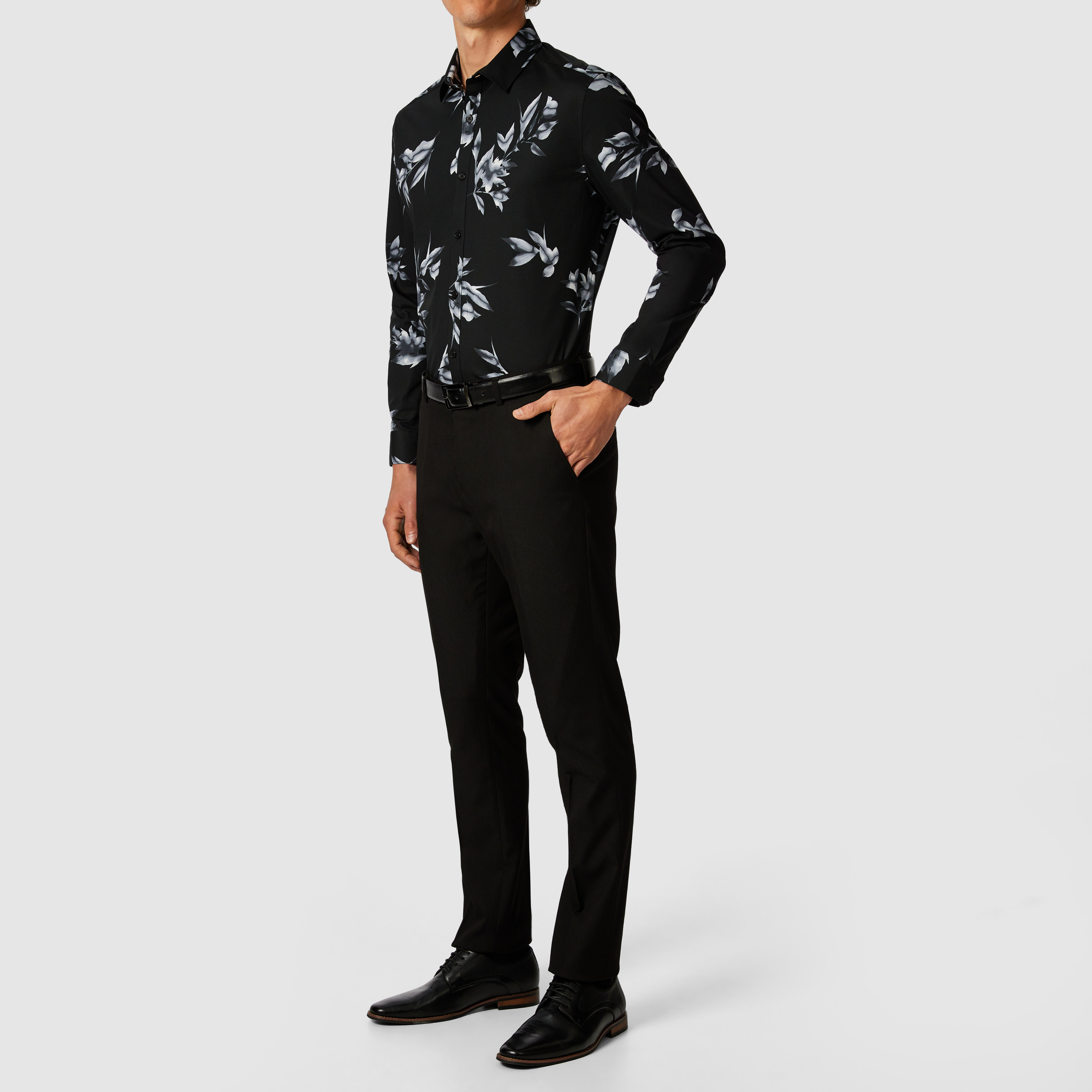 Manila Floral Slim Stretch Shirt