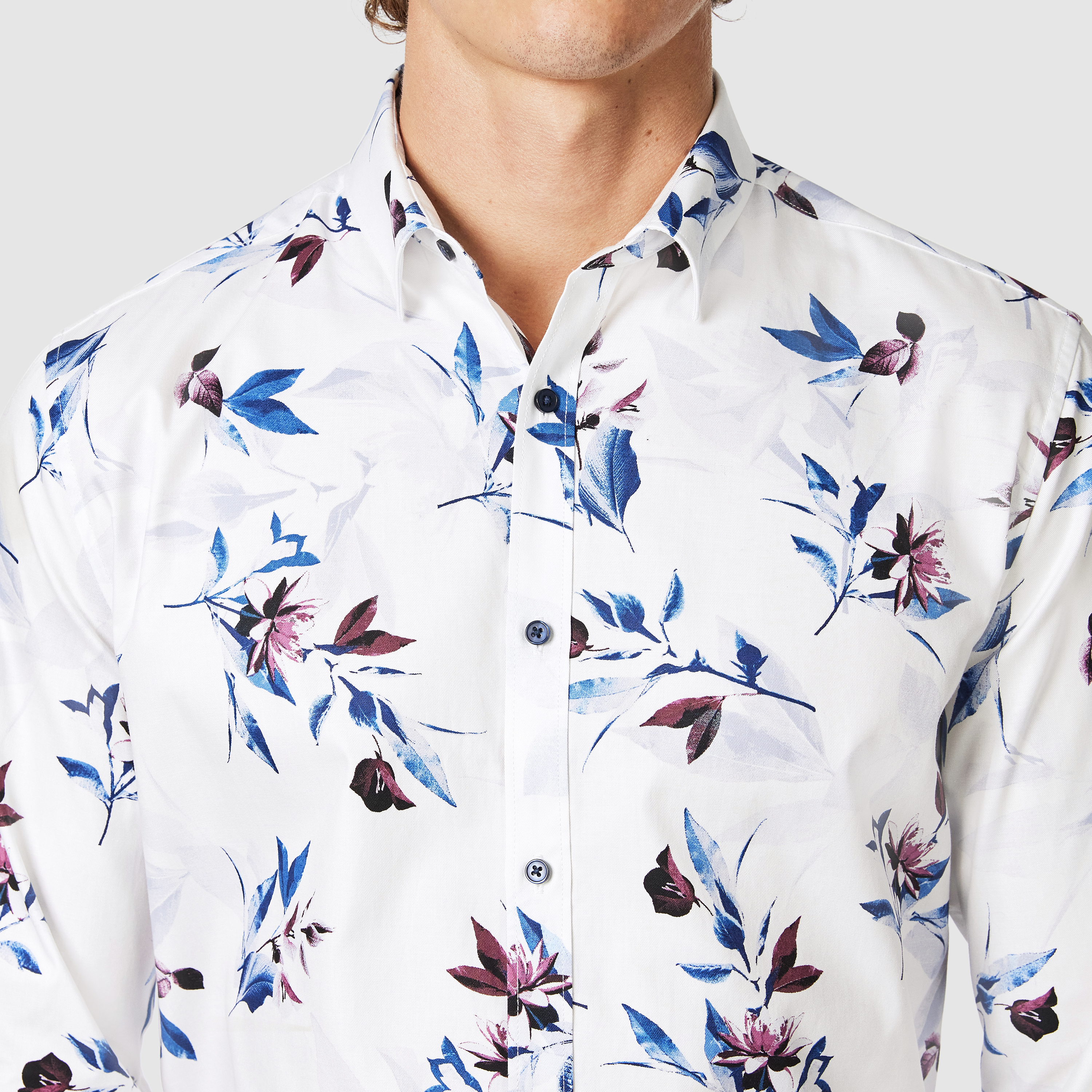 Ankara Floral Classic Fit Shirt