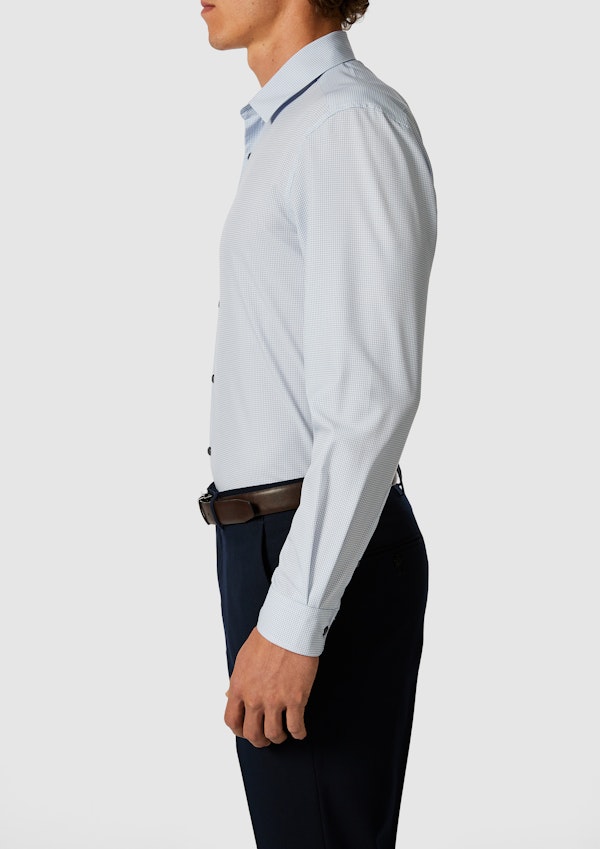 Light Blue Lima Super Stretch Slim Shirt
