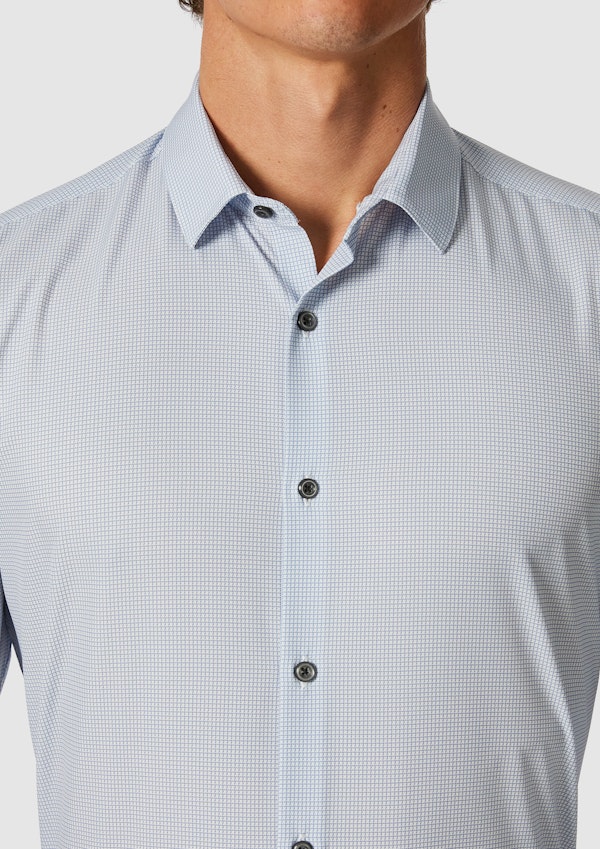 Light Blue Lima Super Stretch Slim Shirt