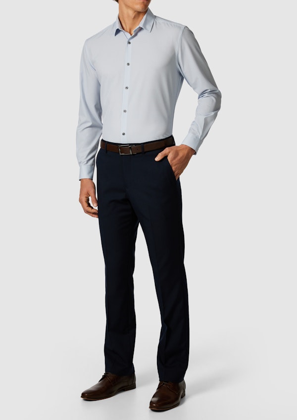 Light Blue Lima Super Stretch Slim Shirt