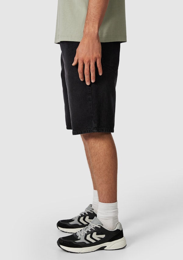 Black Cal Relaxed Denim Short
