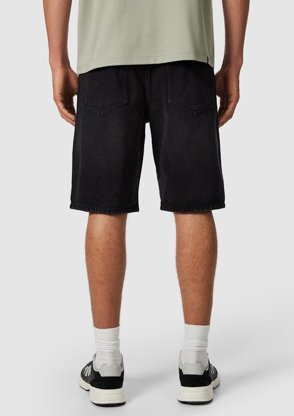 Black Cal Relaxed Denim Short