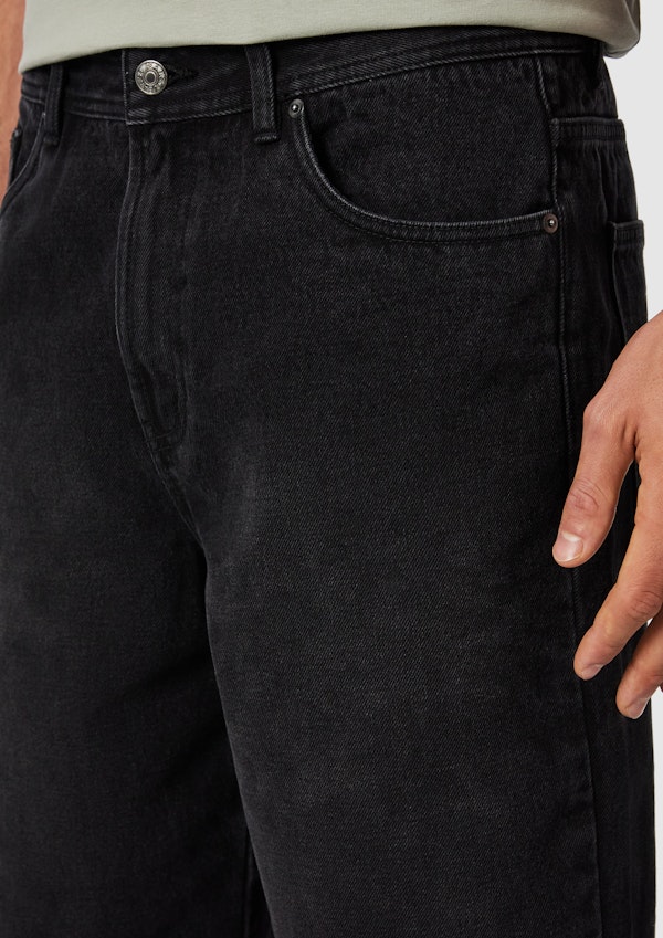 Black Cal Relaxed Denim Short