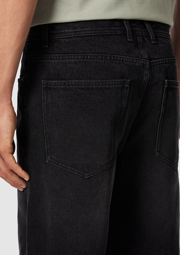 Black Cal Relaxed Denim Short