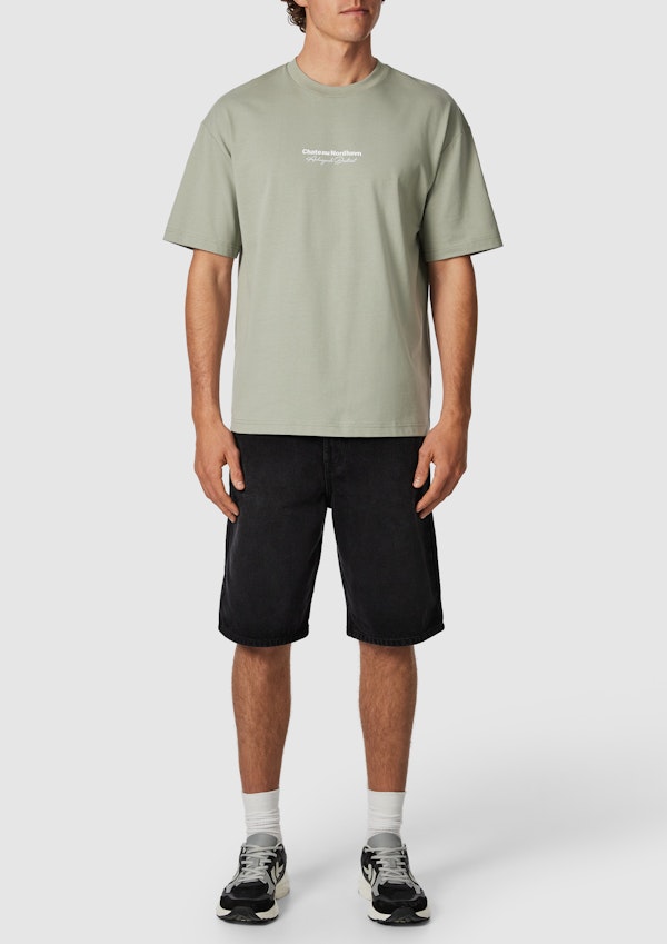 Black Cal Relaxed Denim Short